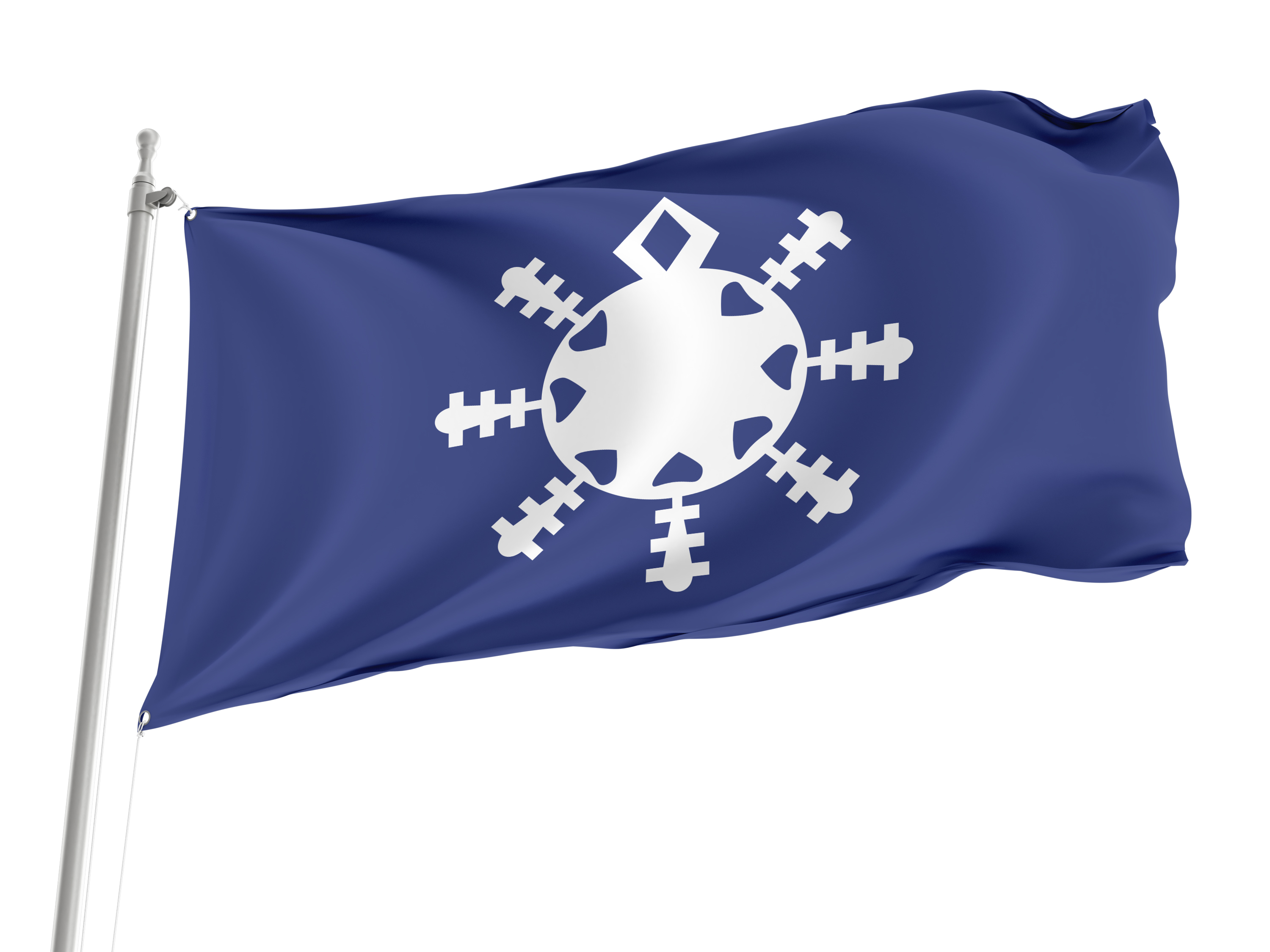 Snowflake Flag for Indoor & Outdoor Use