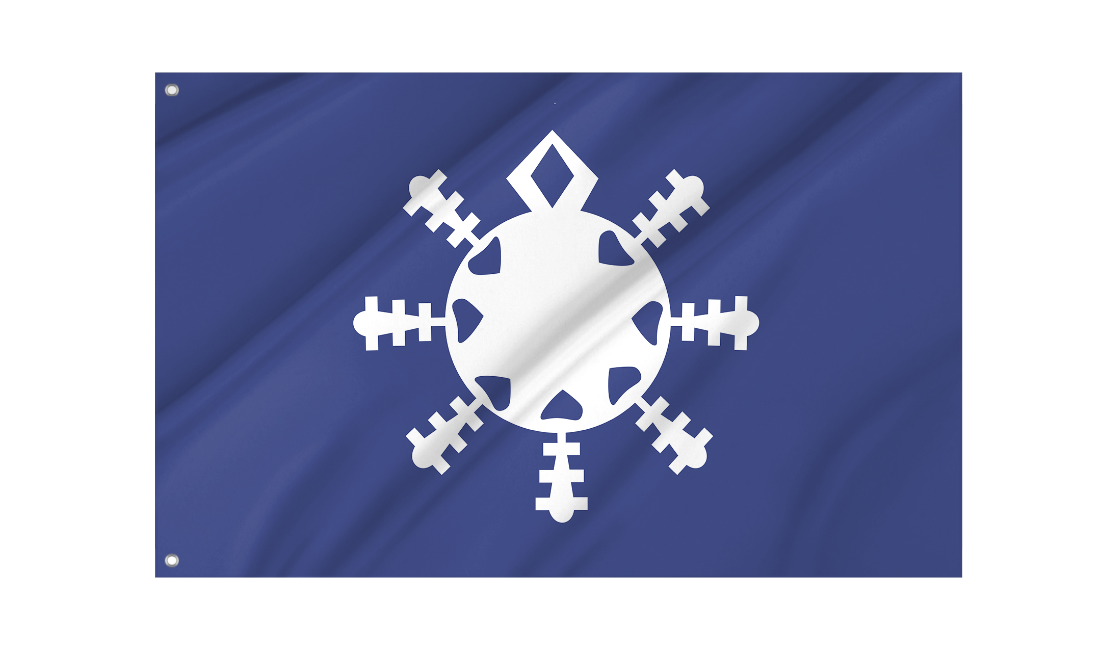 Snowflake Flag for Indoor & Outdoor Use