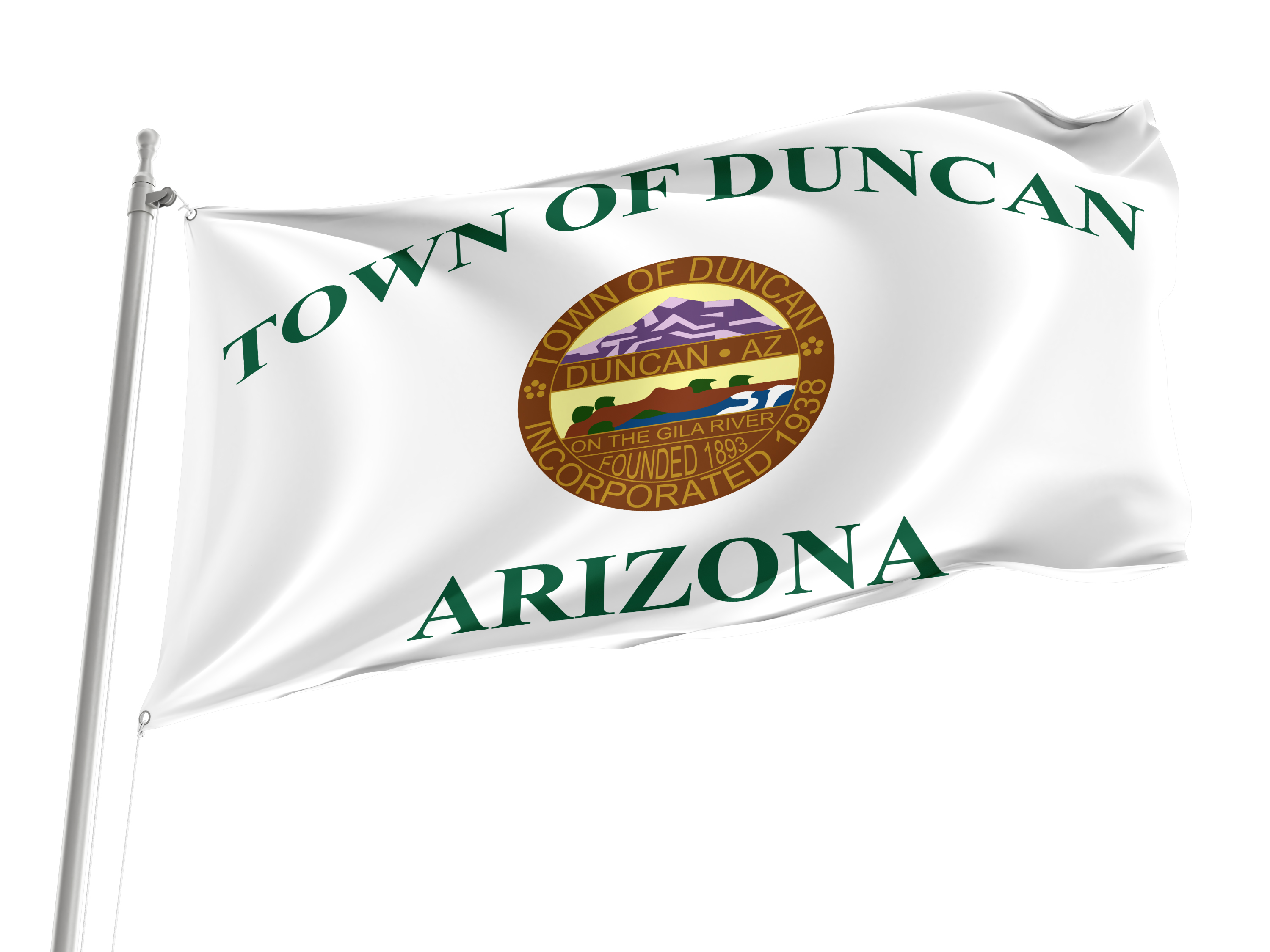Duncan City Flag for Indoor & Outdoor Use