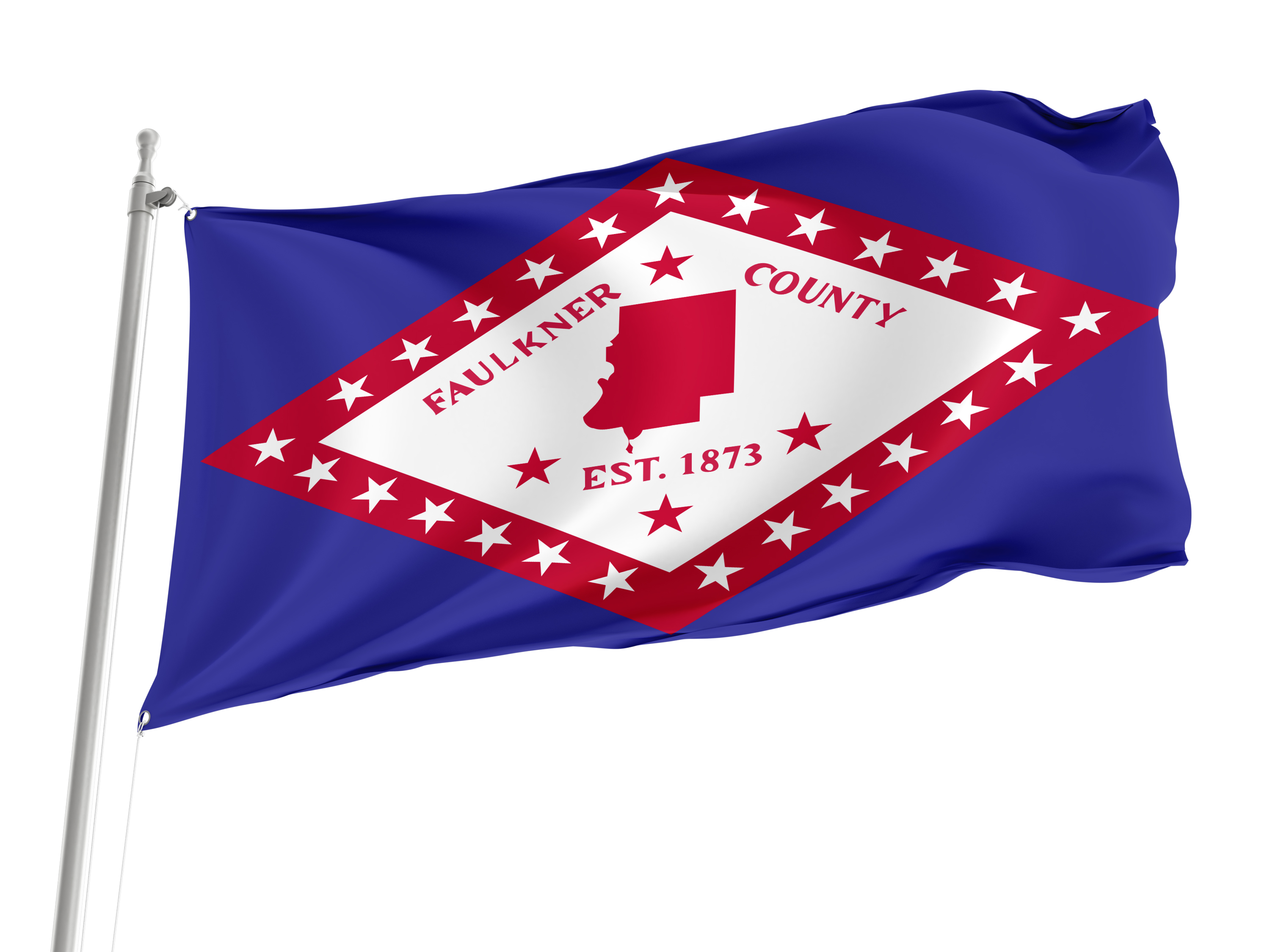 Faulkner County Flag for Indoor & Outdoor Use