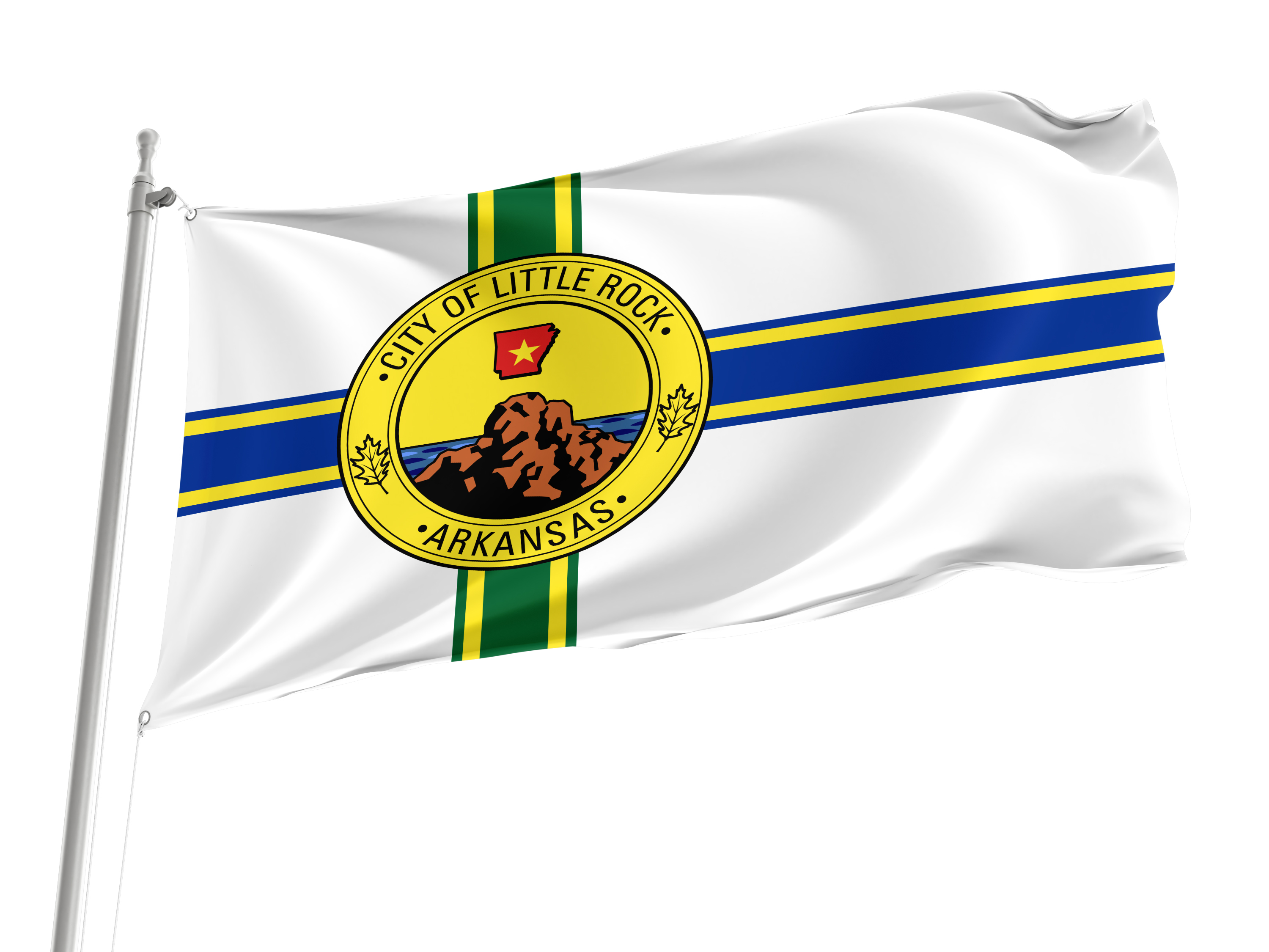 Little Rock Flag for Indoor & Outdoor Use