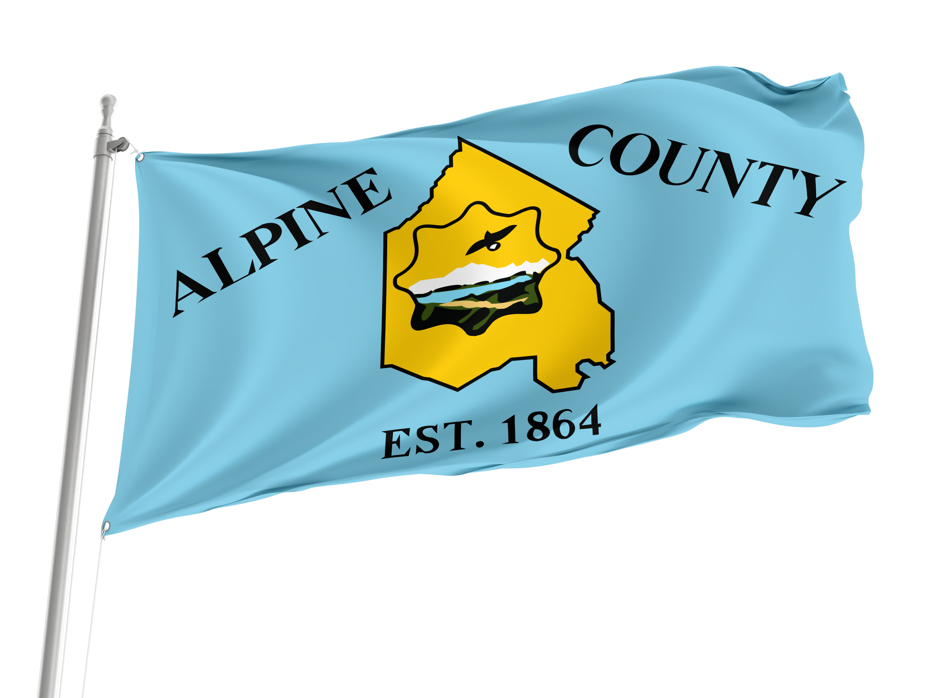 Alpine County Flag for Indoor & Outdoor Use
