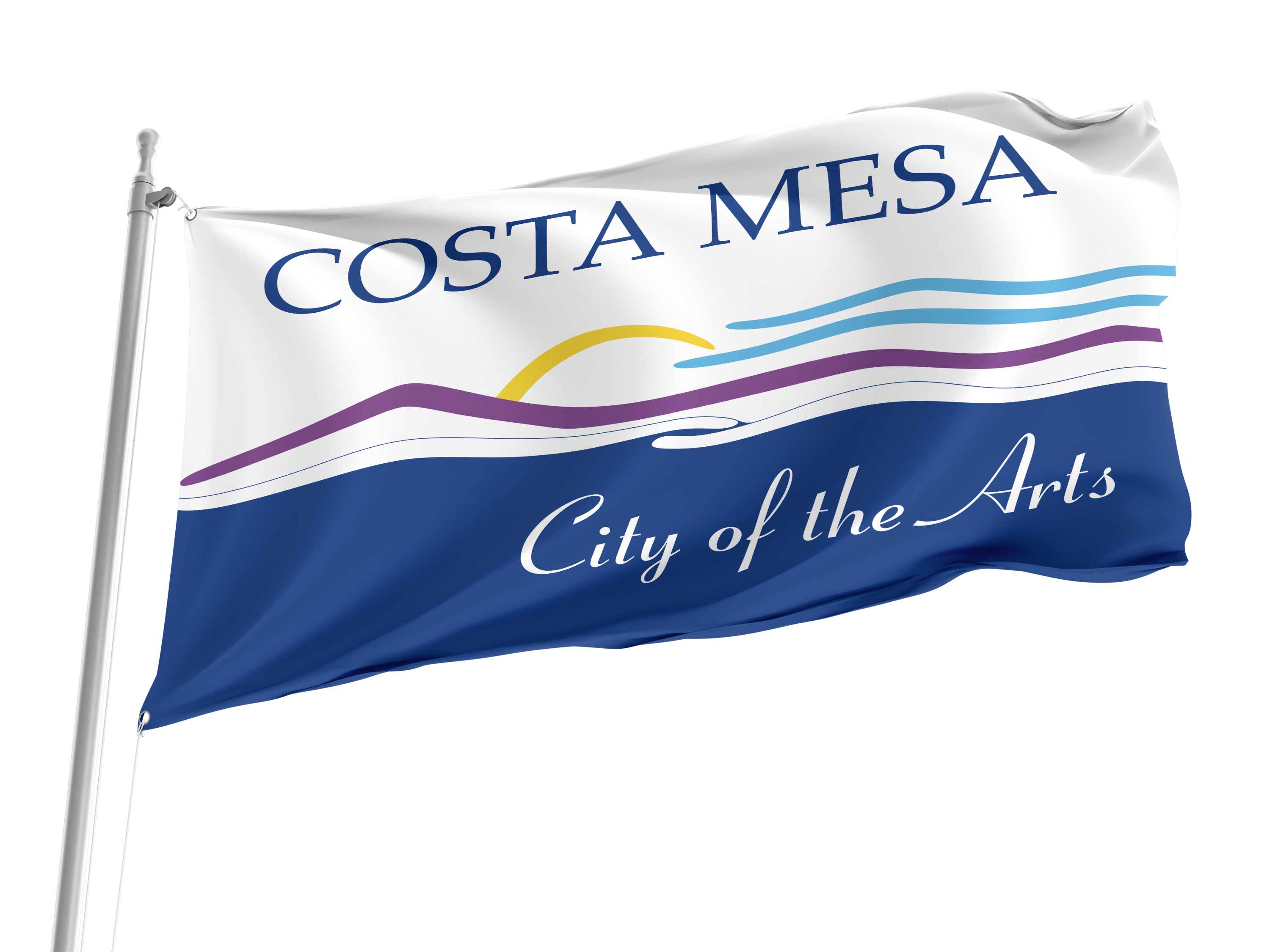 Costa Mesa City Flag for Indoor & Outdoor Use
