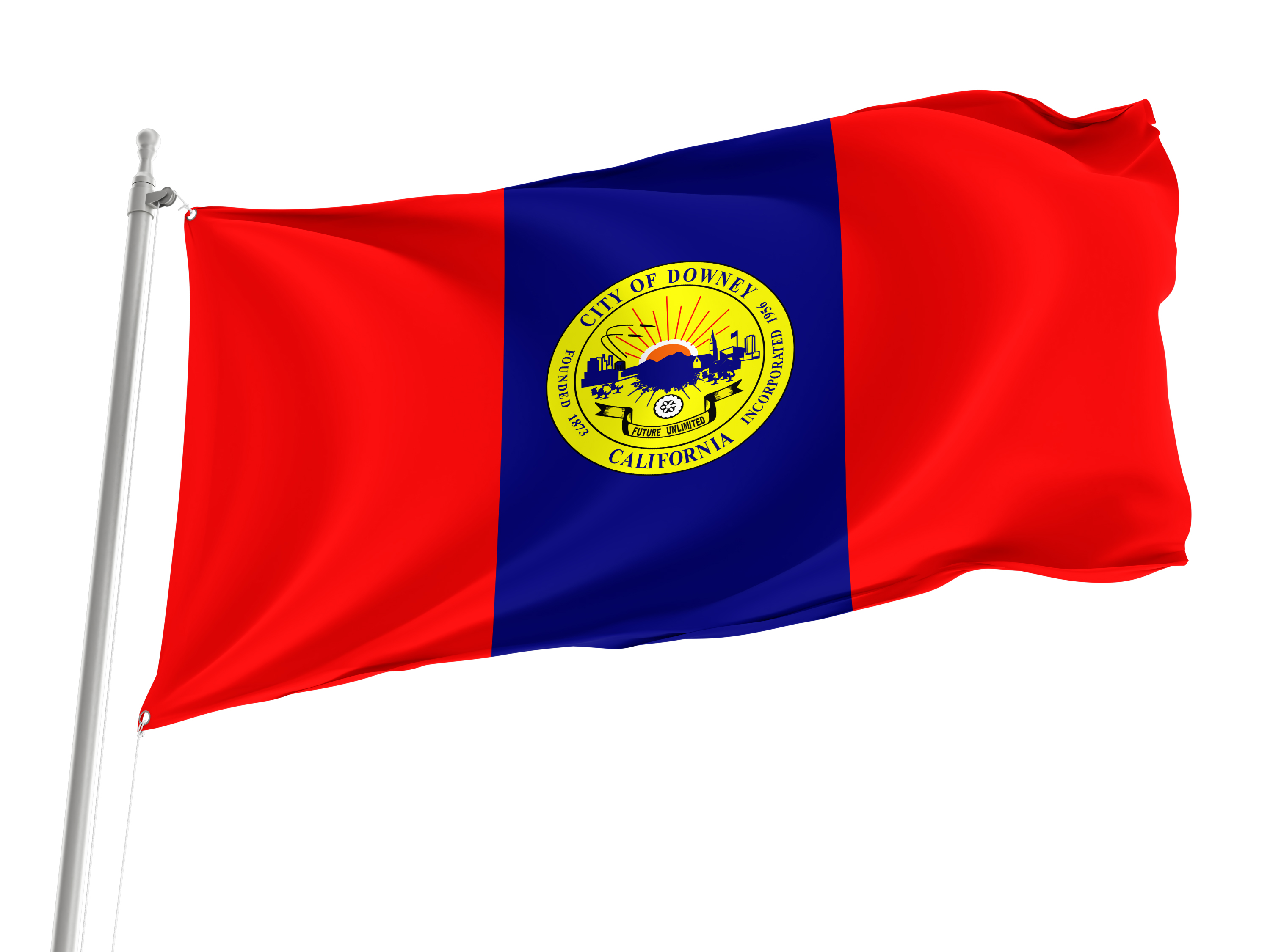 Downey Flag for Indoor & Outdoor Use
