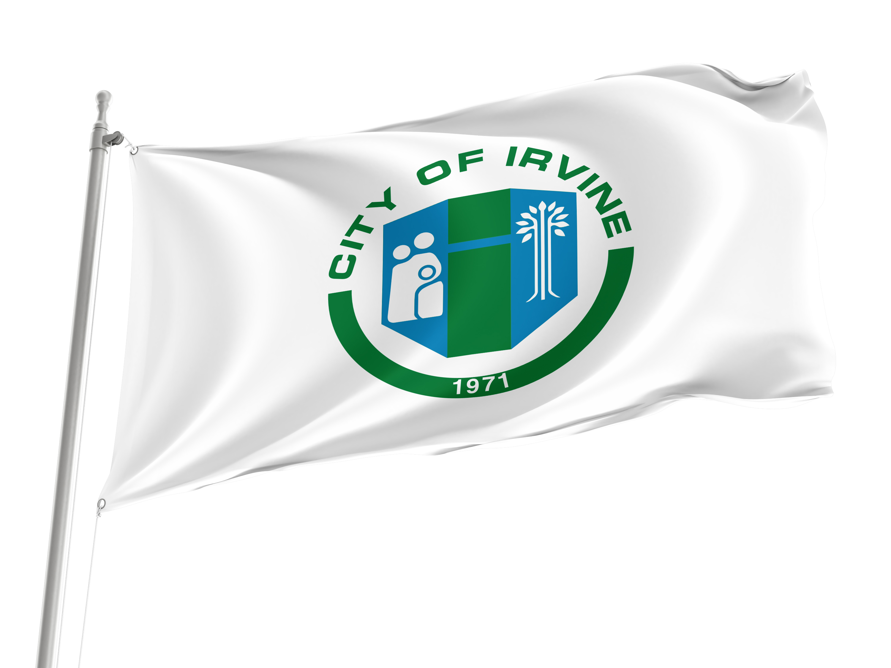 Irvine City Flag for Indoor & Outdoor Use