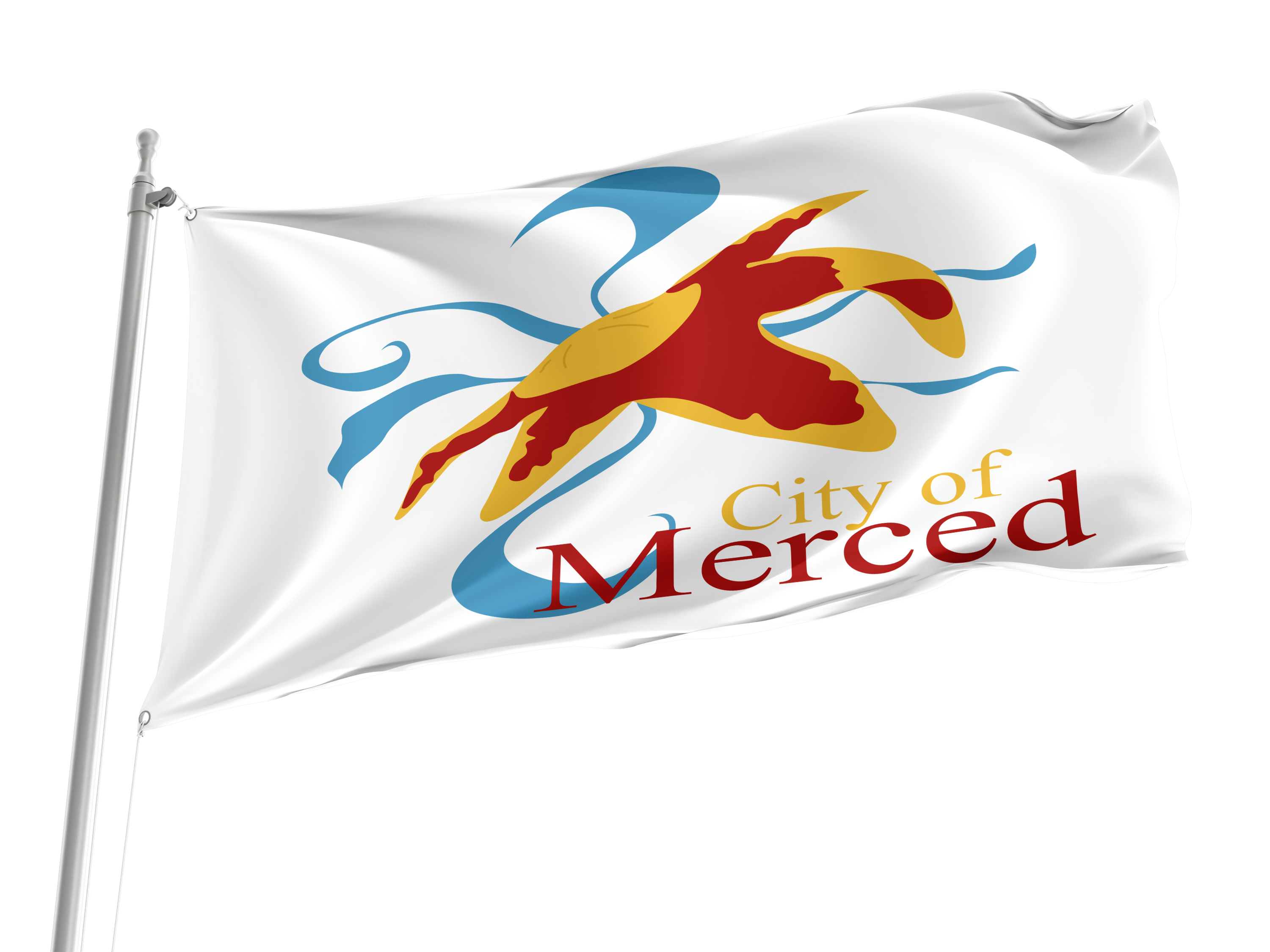 Merced City Flag for Indoor & Outdoor Use