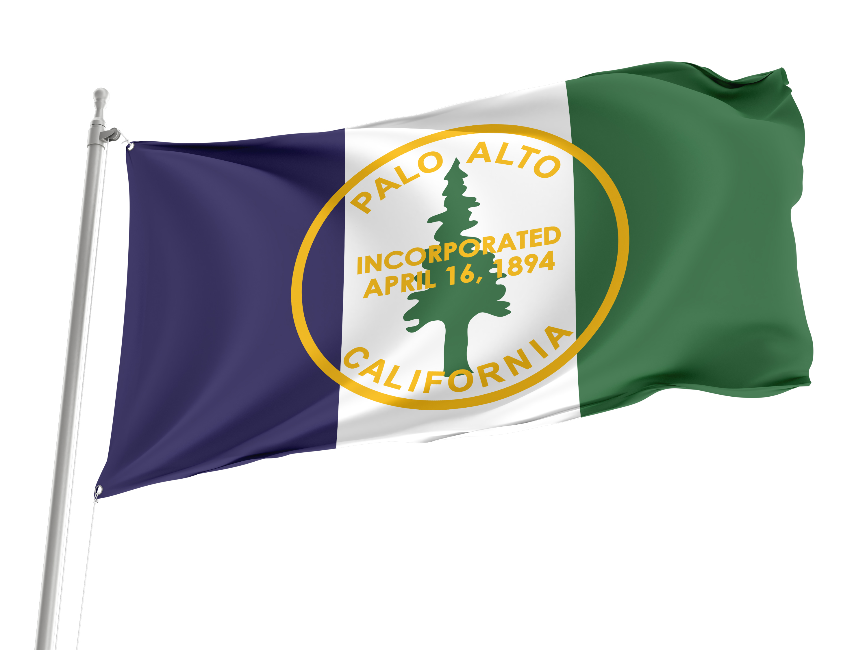 Palo Alto Flag for Indoor & Outdoor Use