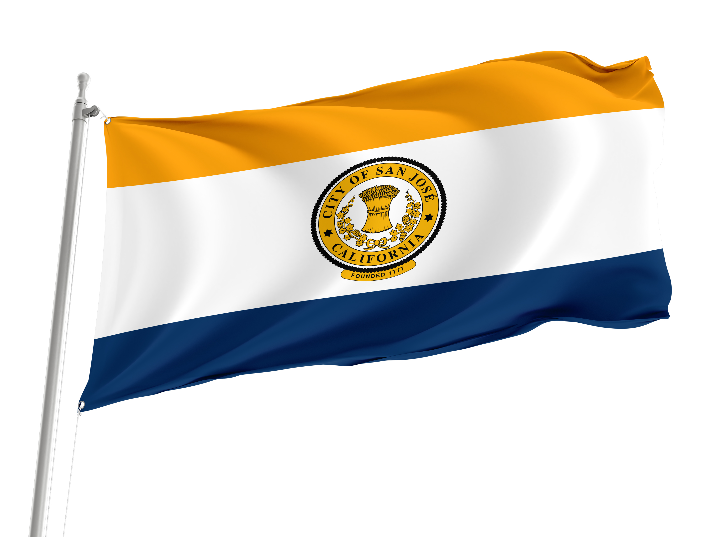 San José City Flag for Indoor & Outdoor Use