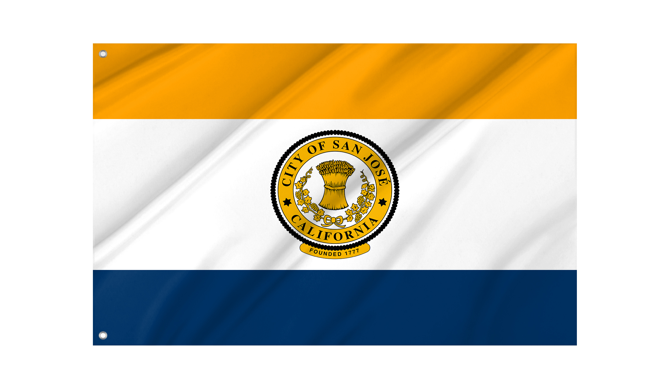 San José City Flag for Indoor & Outdoor Use