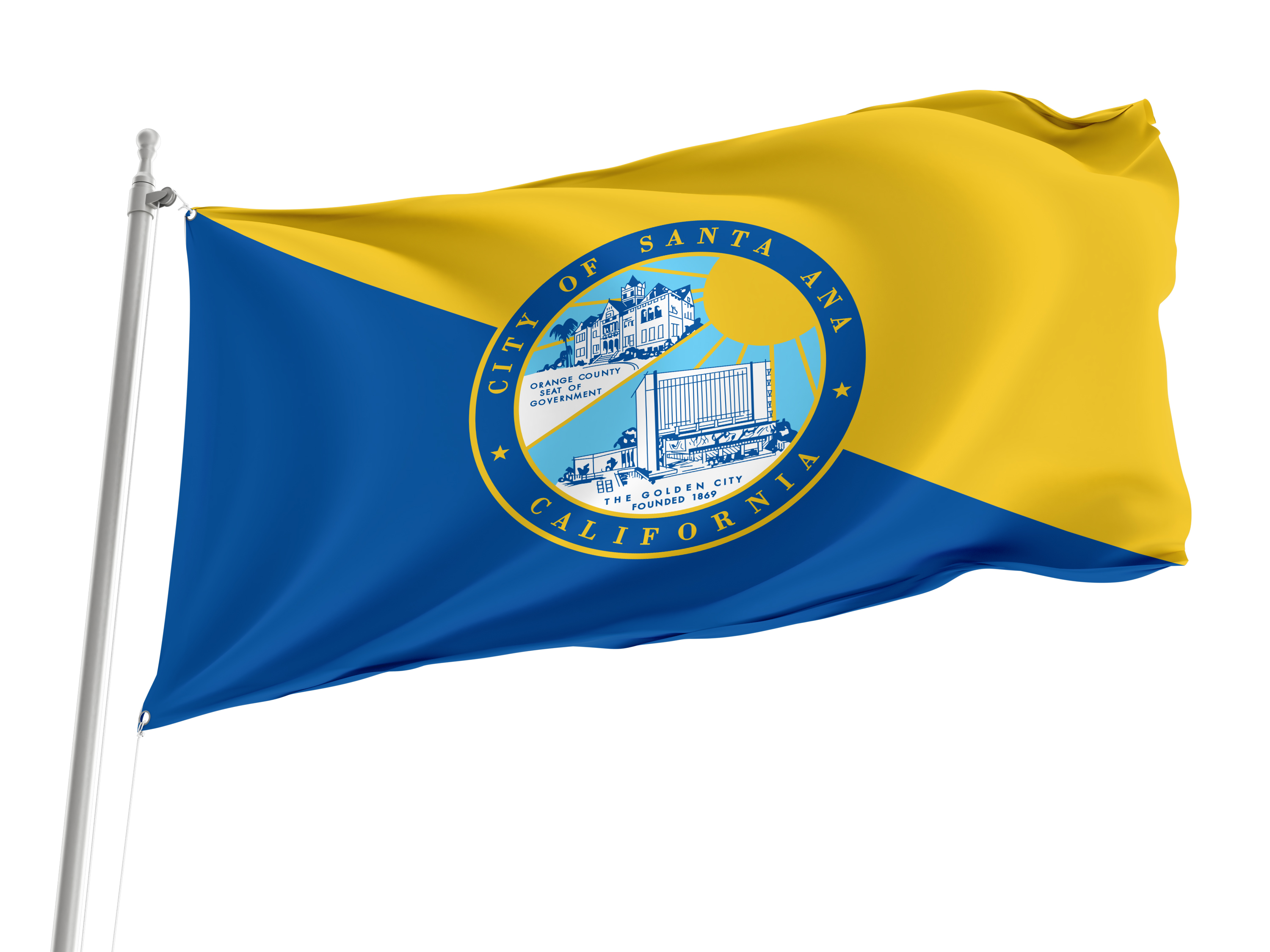 Santa Ana, California Flag for Indoor & Outdoor Use