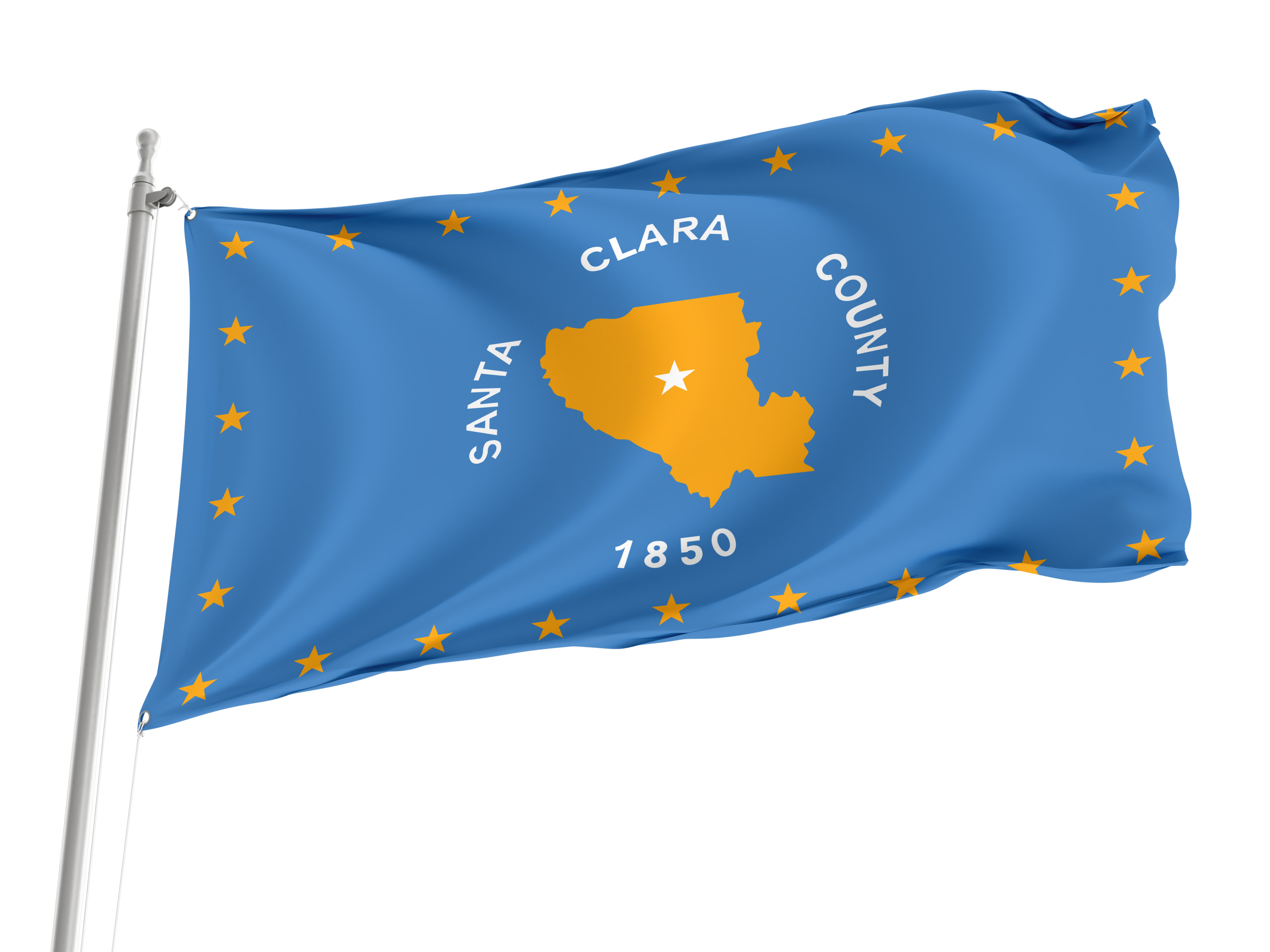 Santa Clara County Flag for Indoor & Outdoor Use