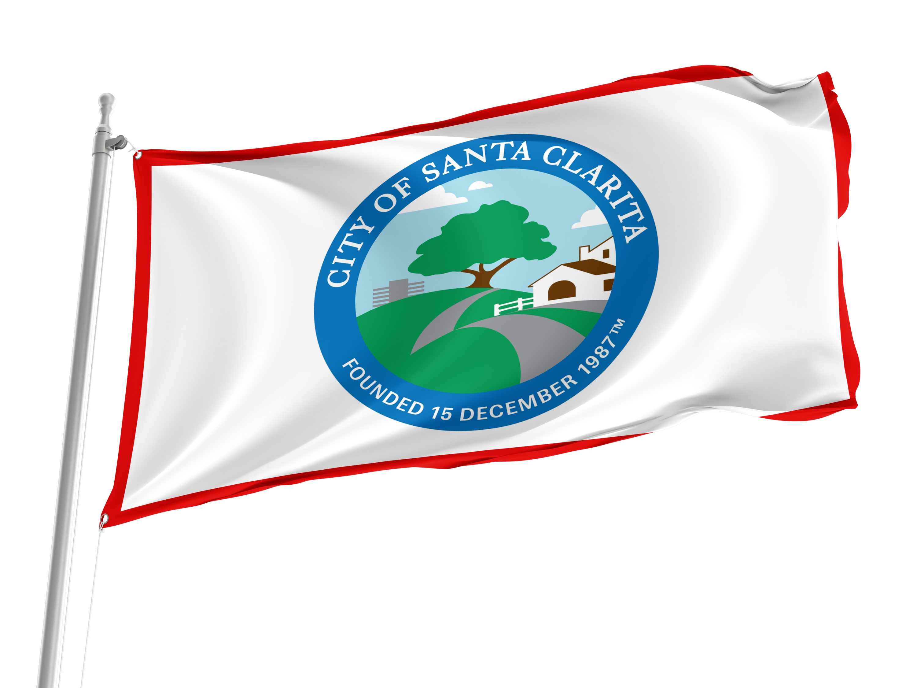 Santa Clarita City Flag for Indoor & Outdoor Use