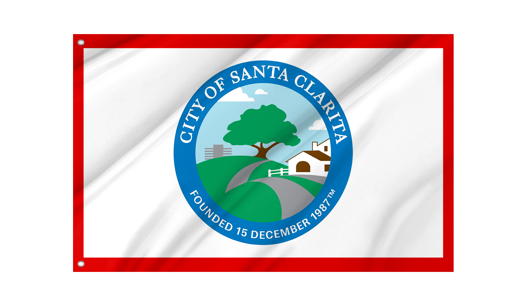 Santa Clarita City Flag for Indoor & Outdoor Use