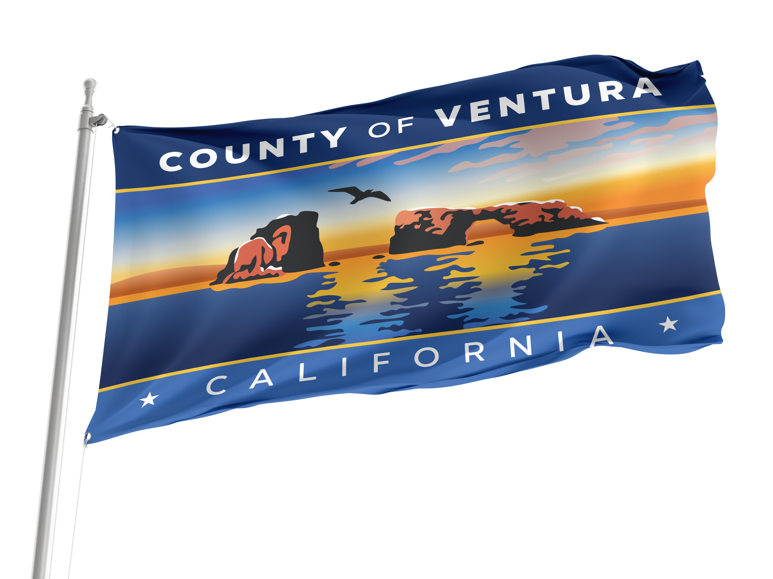 Ventura County Flag for Indoor & Outdoor Use