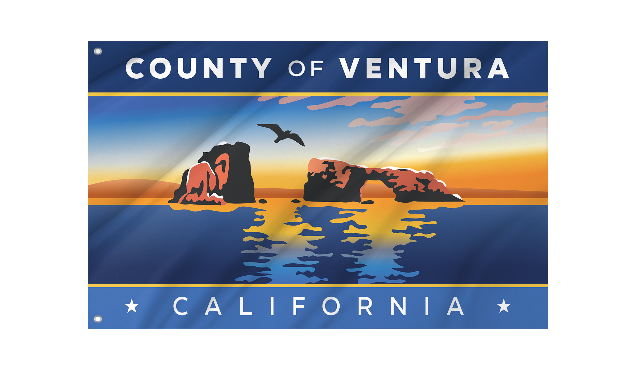 Ventura County Flag for Indoor & Outdoor Use