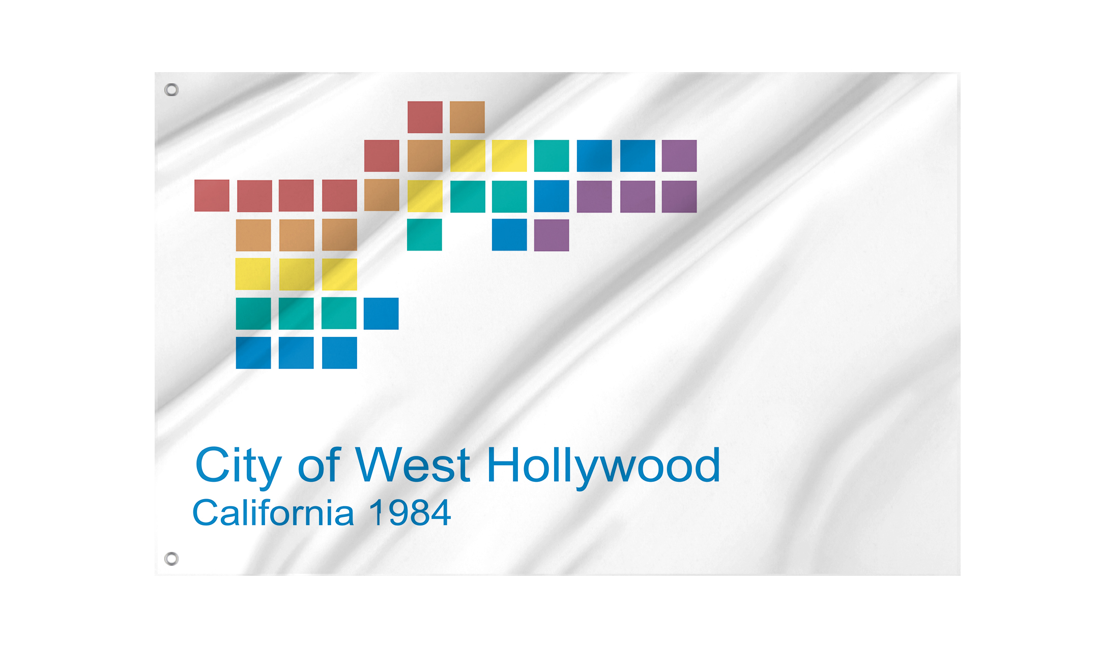 West Hollywood City Flag for Indoor & Outdoor Use