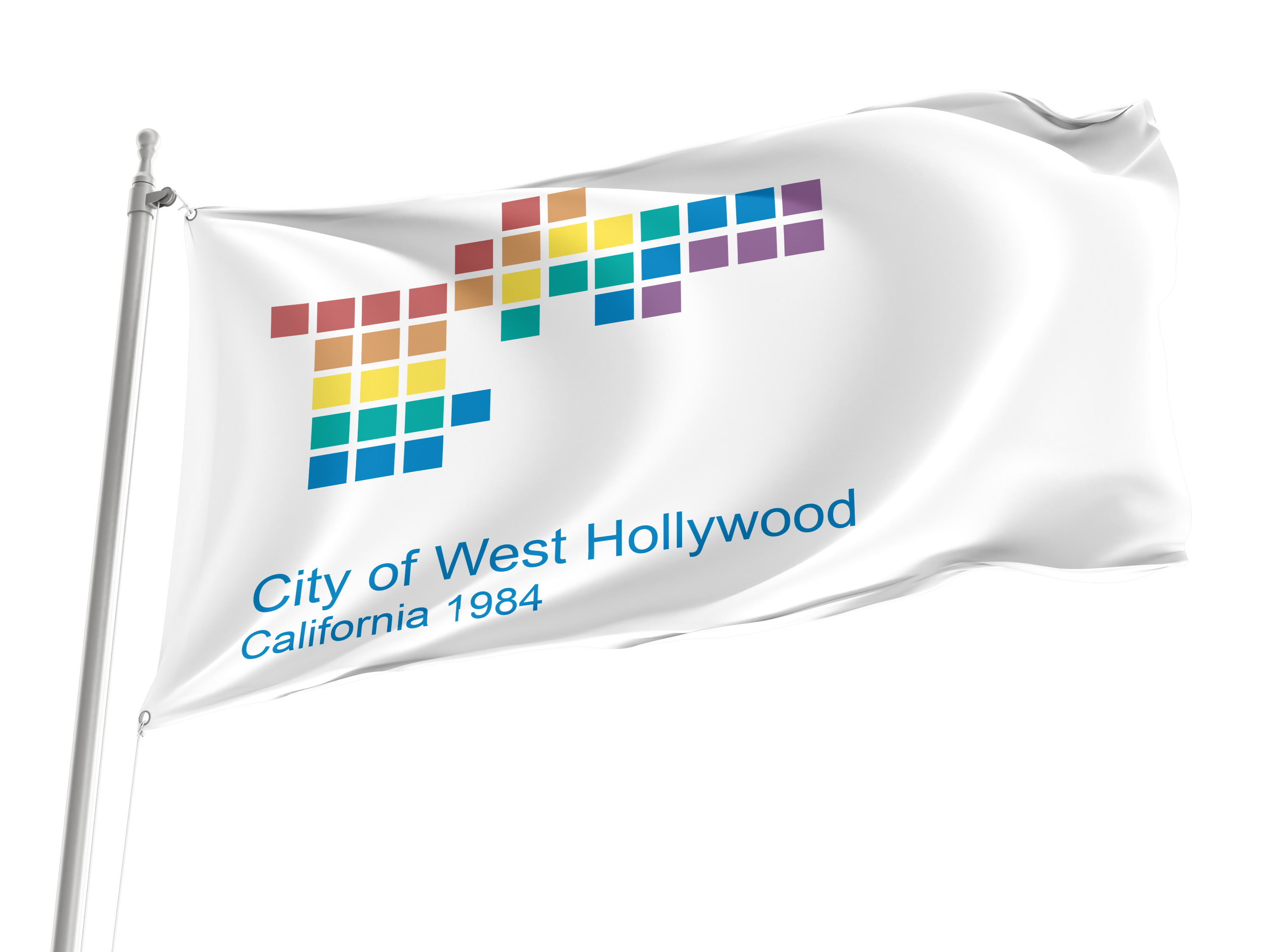 West Hollywood City Flag for Indoor & Outdoor Use