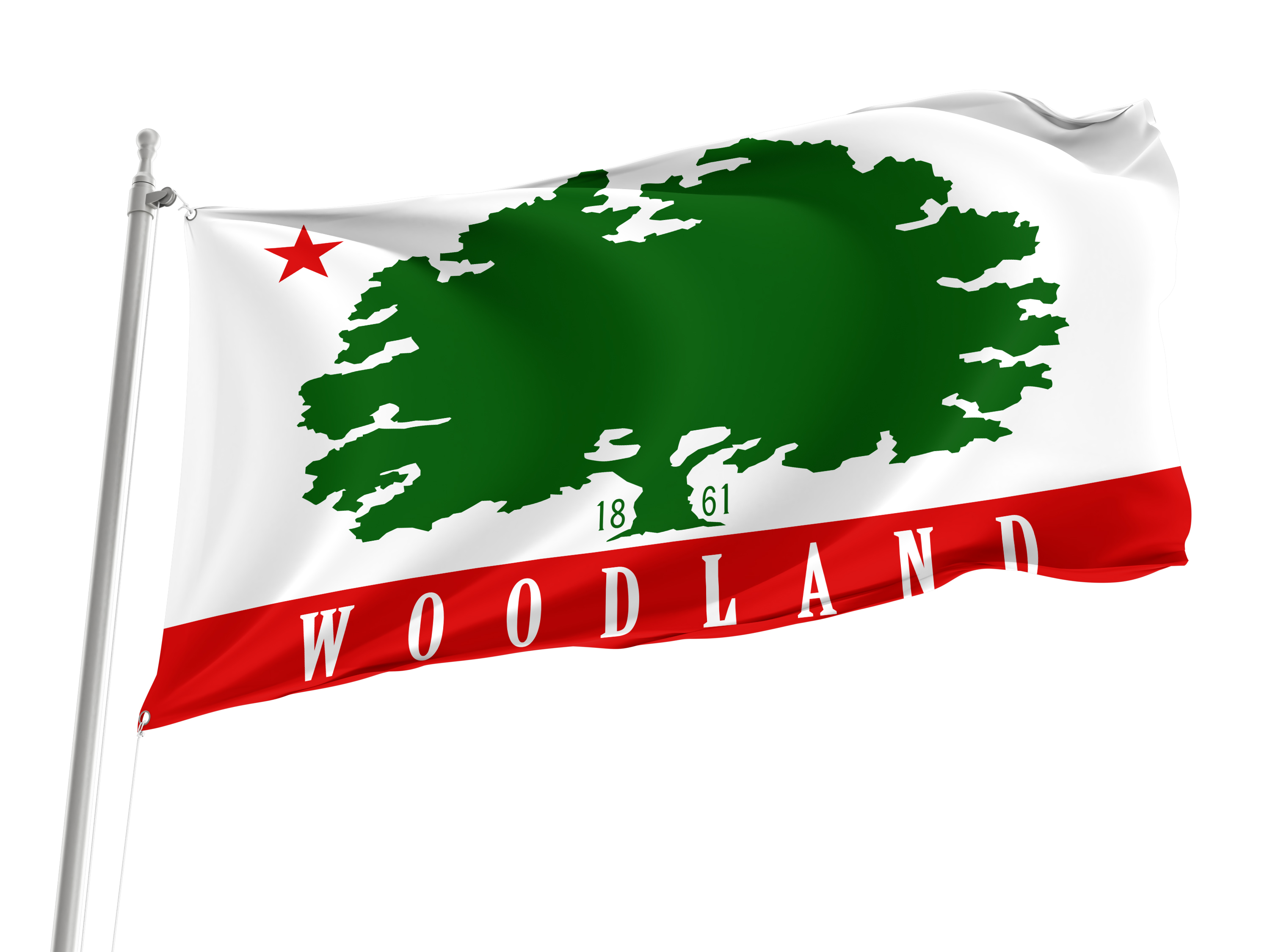 Woodland, California Flag for Indoor & Outdoor Use