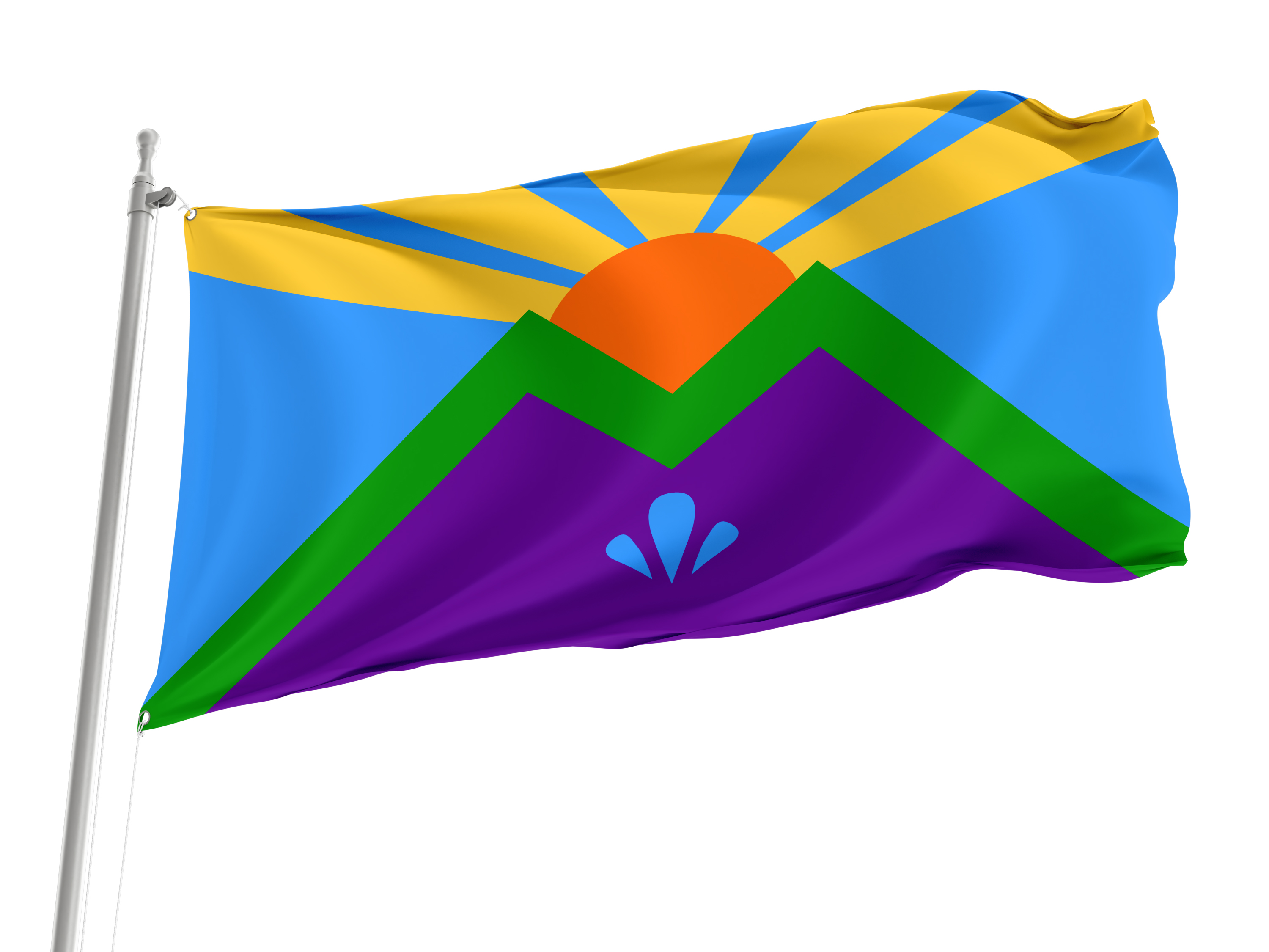 Manitou Springs Flag for Indoor & Outdoor Use