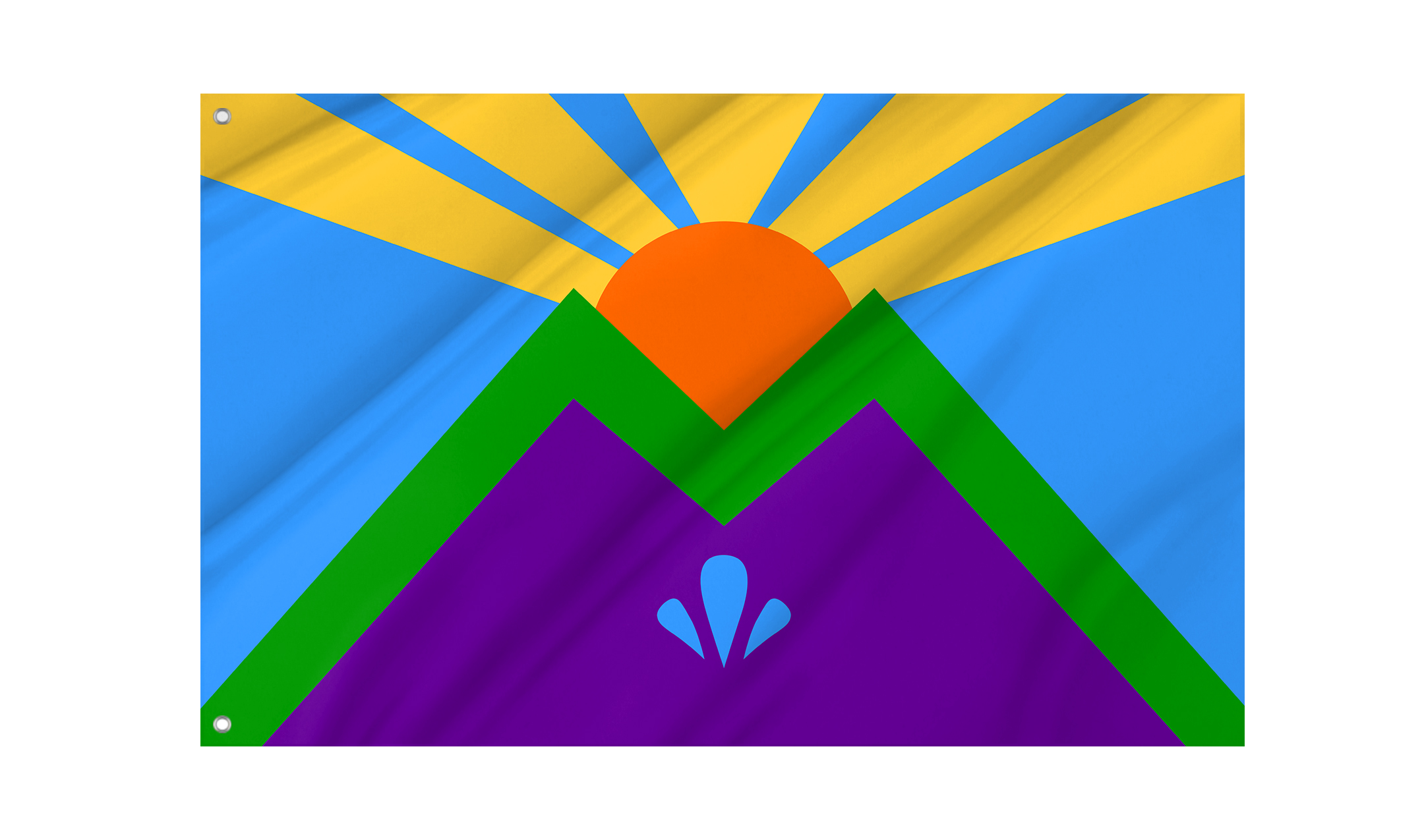 Manitou Springs Flag for Indoor & Outdoor Use