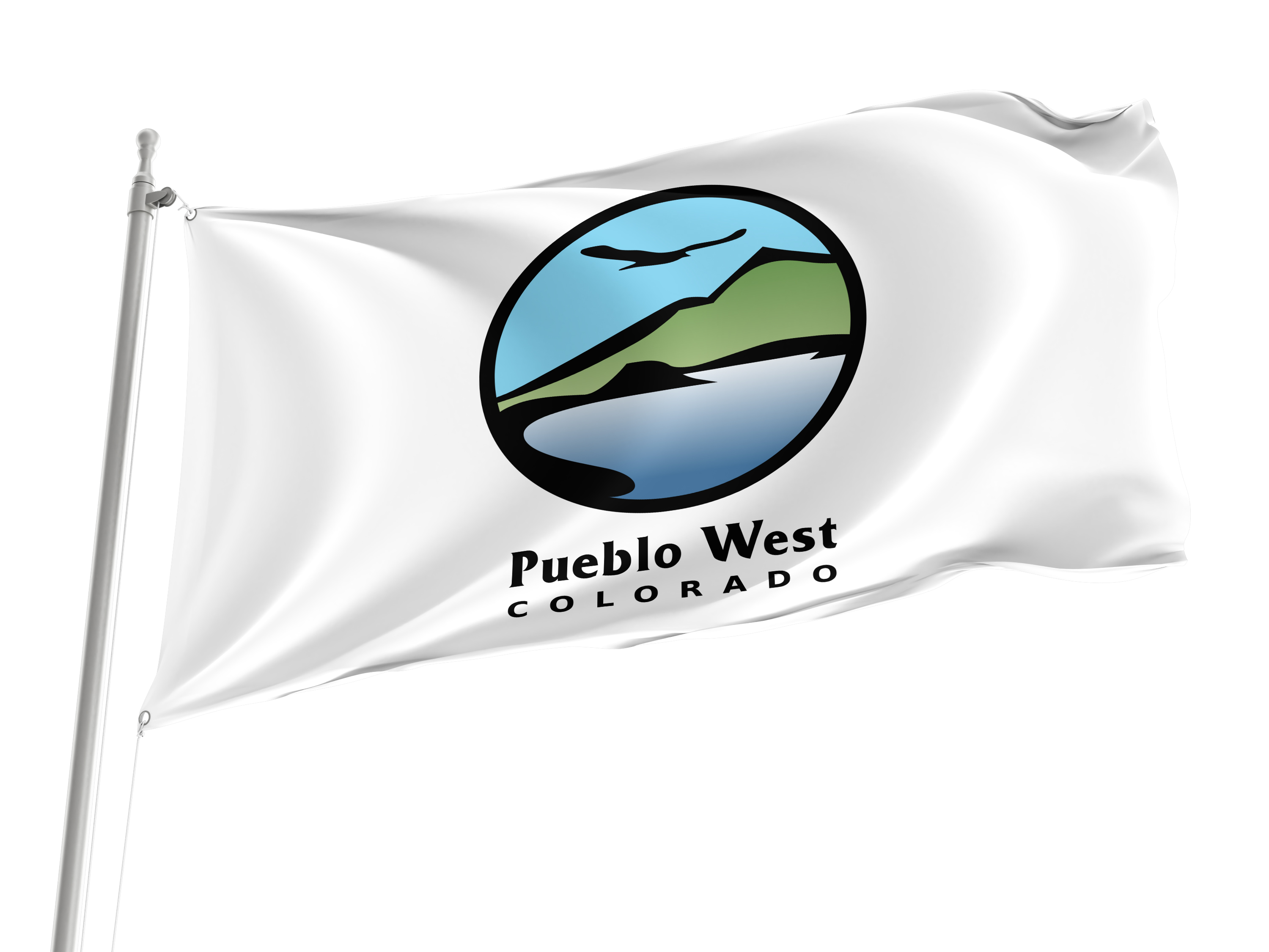 Pueblo West Flag for Indoor & Outdoor Use