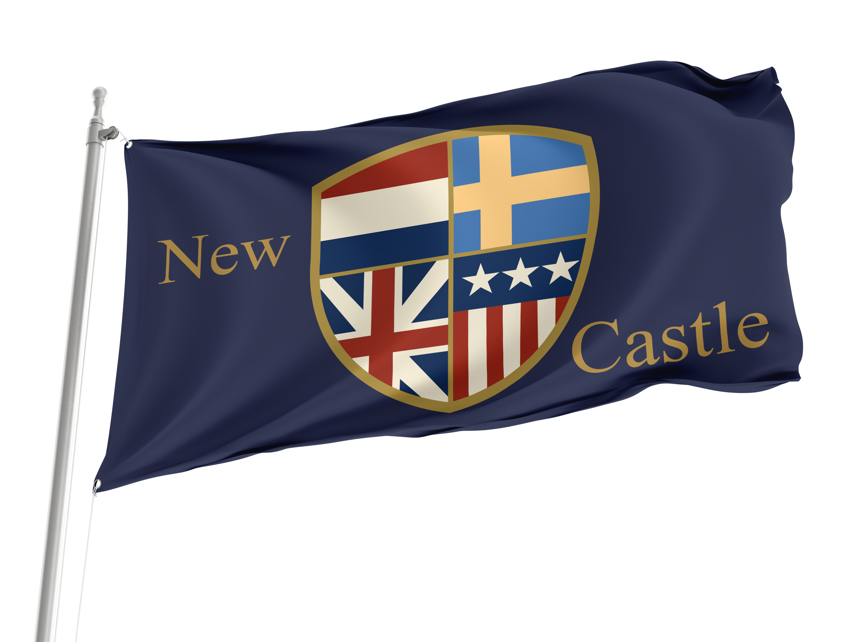 New Castle, Delaware Flag for Indoor & Outdoor Use