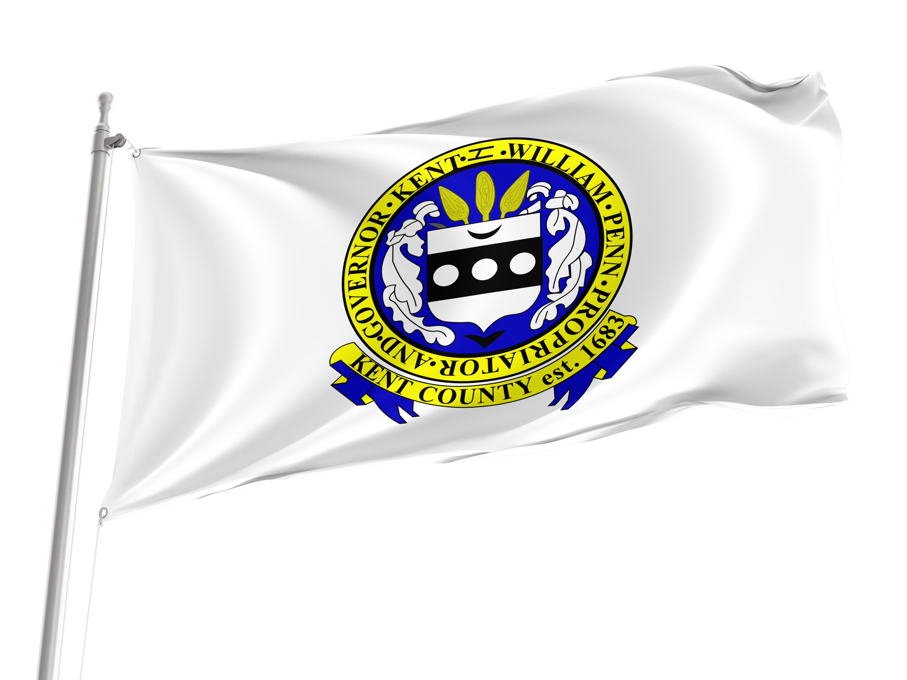 Kent County, Delaware Flag for Indoor & Outdoor Use