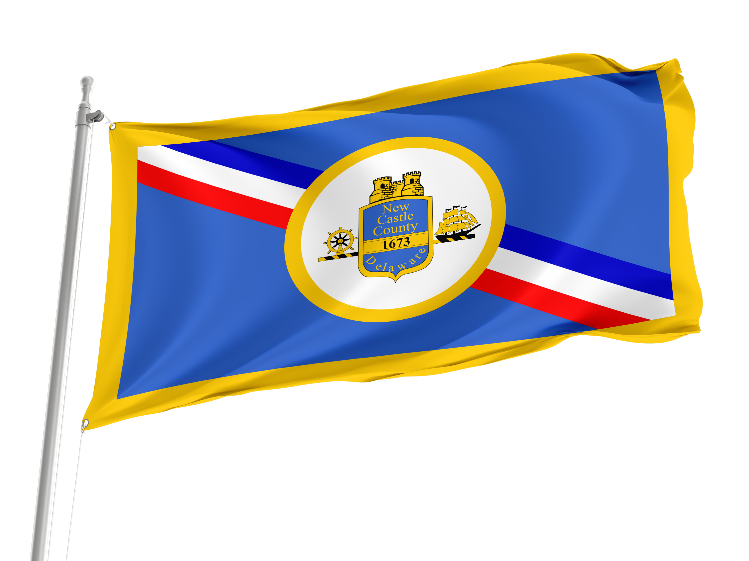 New Castle County, Delaware Flag for Indoor & Outdoor Use