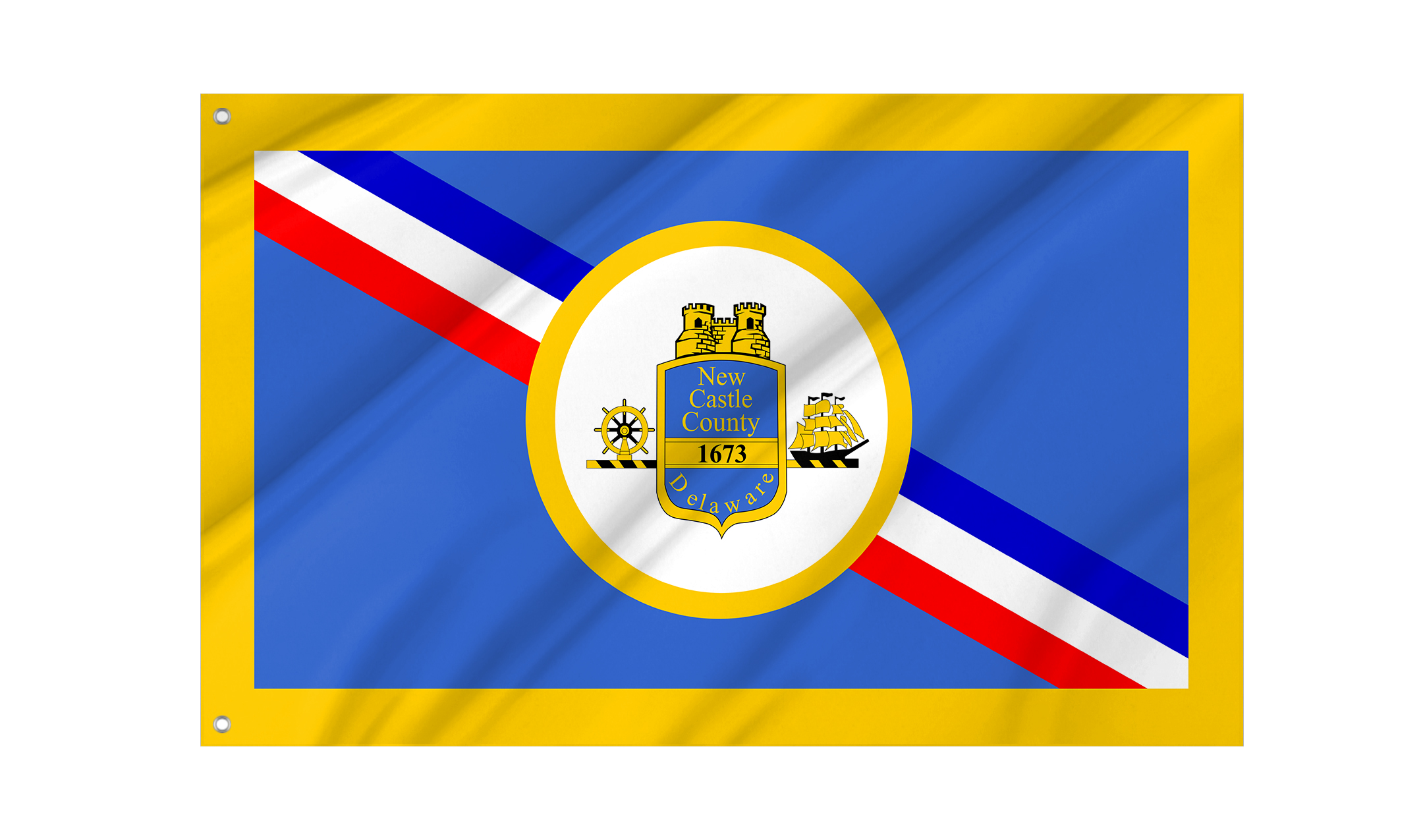 New Castle County, Delaware Flag for Indoor & Outdoor Use