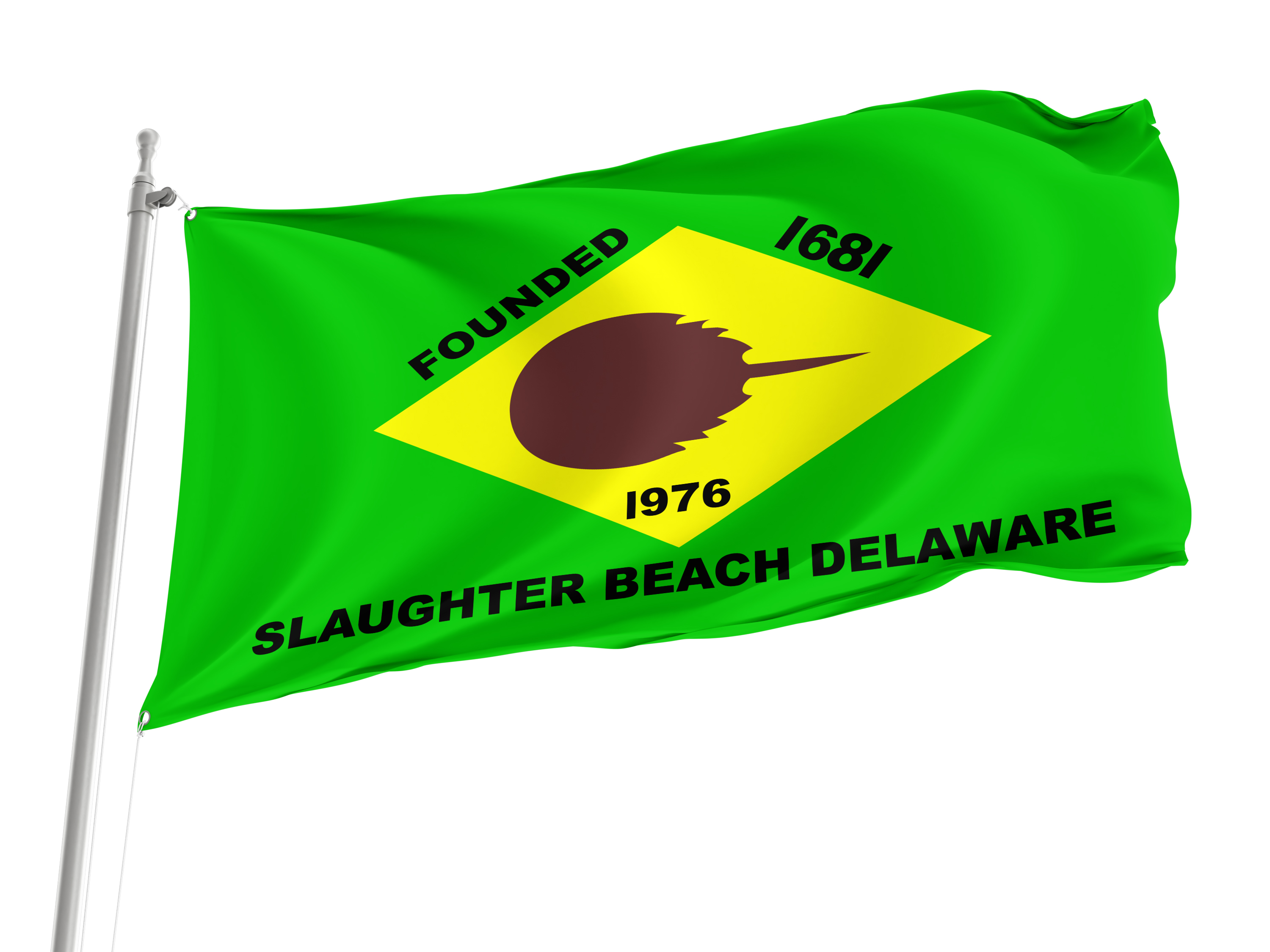 Slaughter Beach Flag for Indoor & Outdoor Use