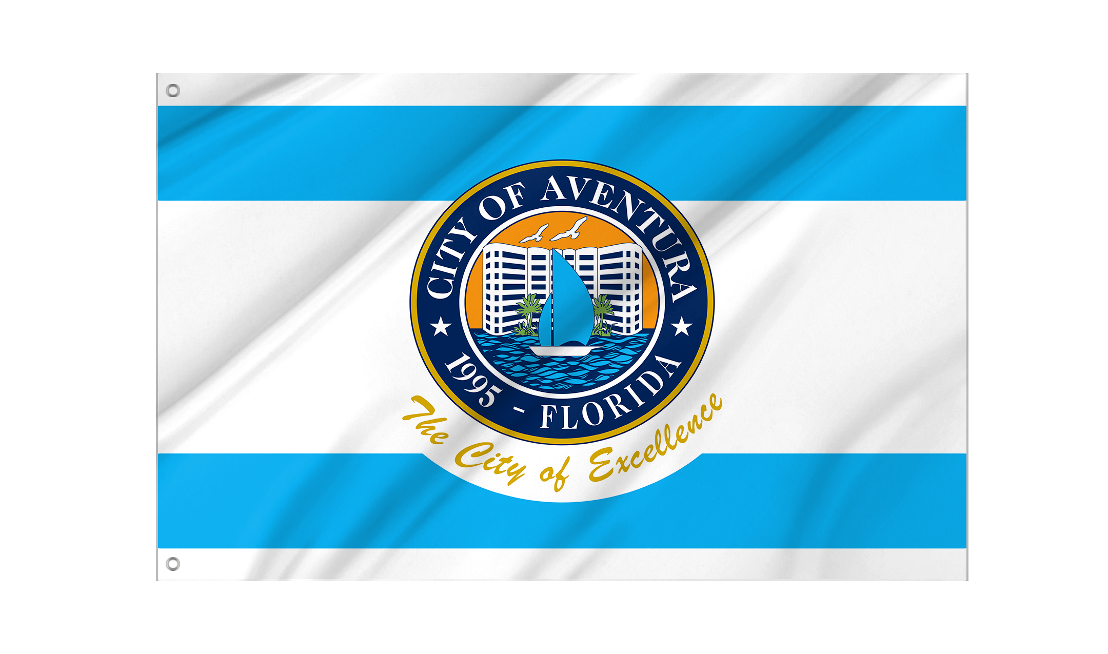 Aventura City Flag for Indoor & Outdoor Use