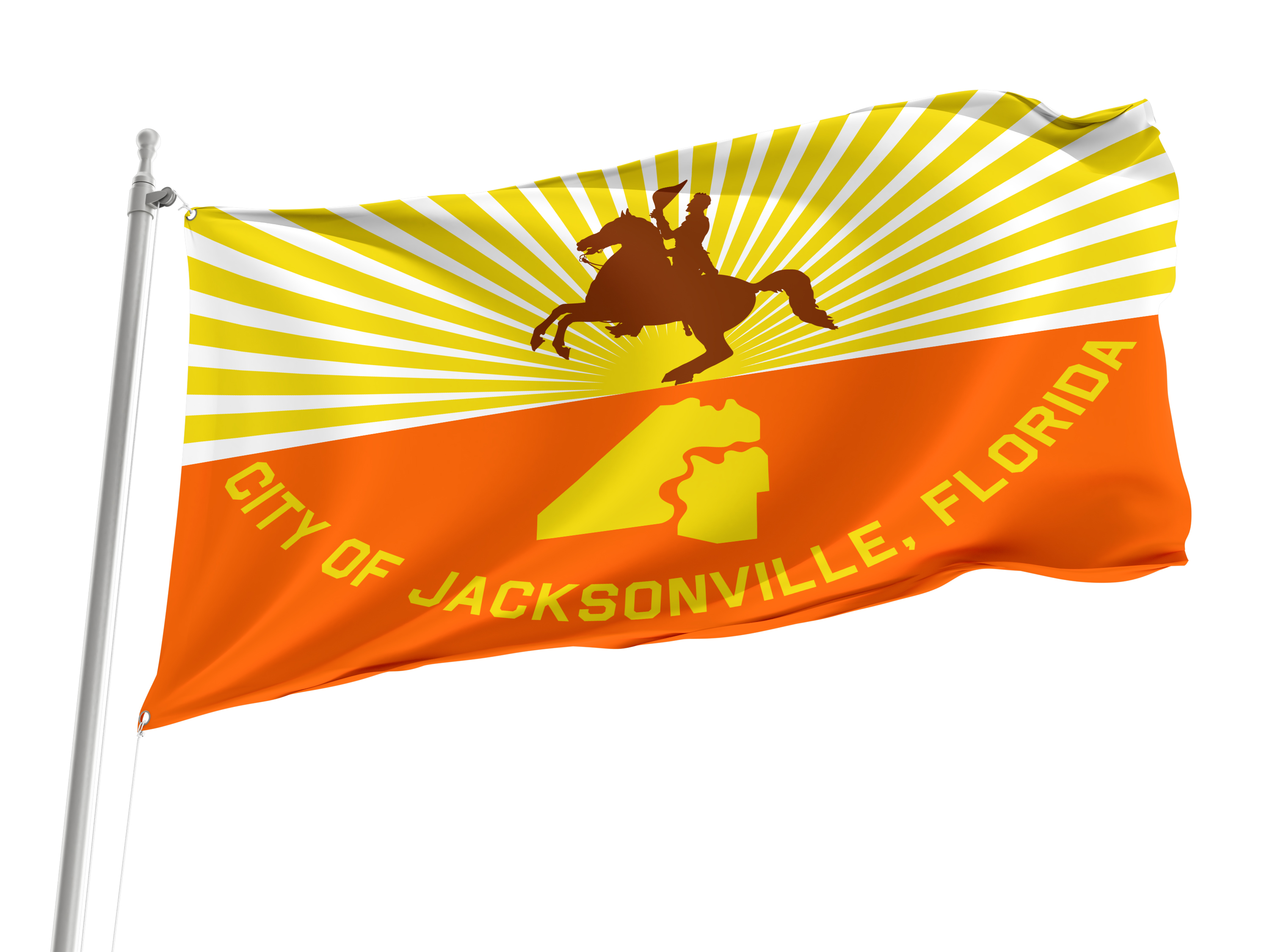 Jacksonville, Florida Flag for Indoor & Outdoor Use