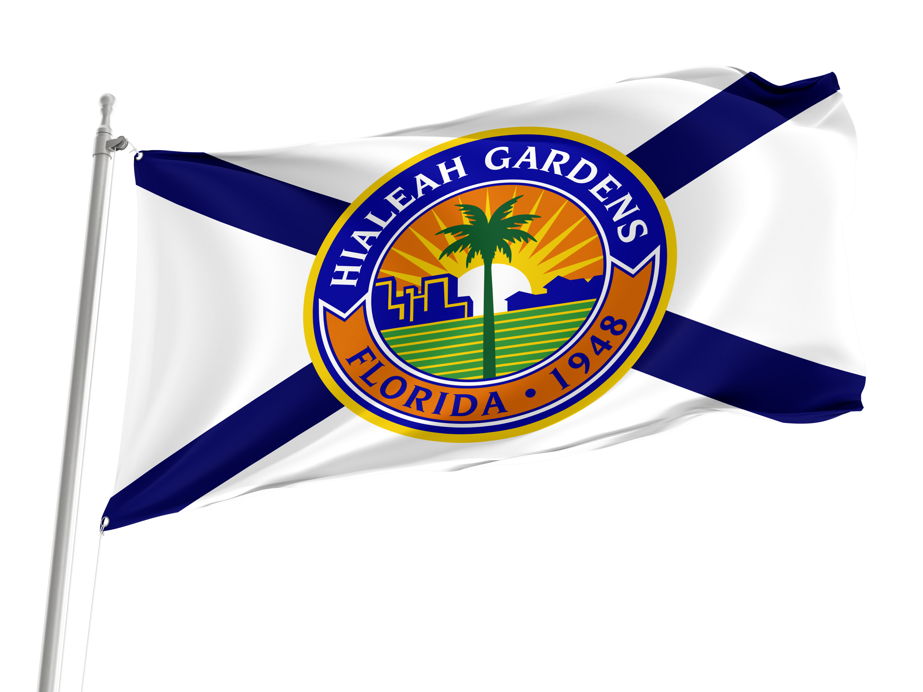 Hialeah Gardens Flag for Indoor & Outdoor Use