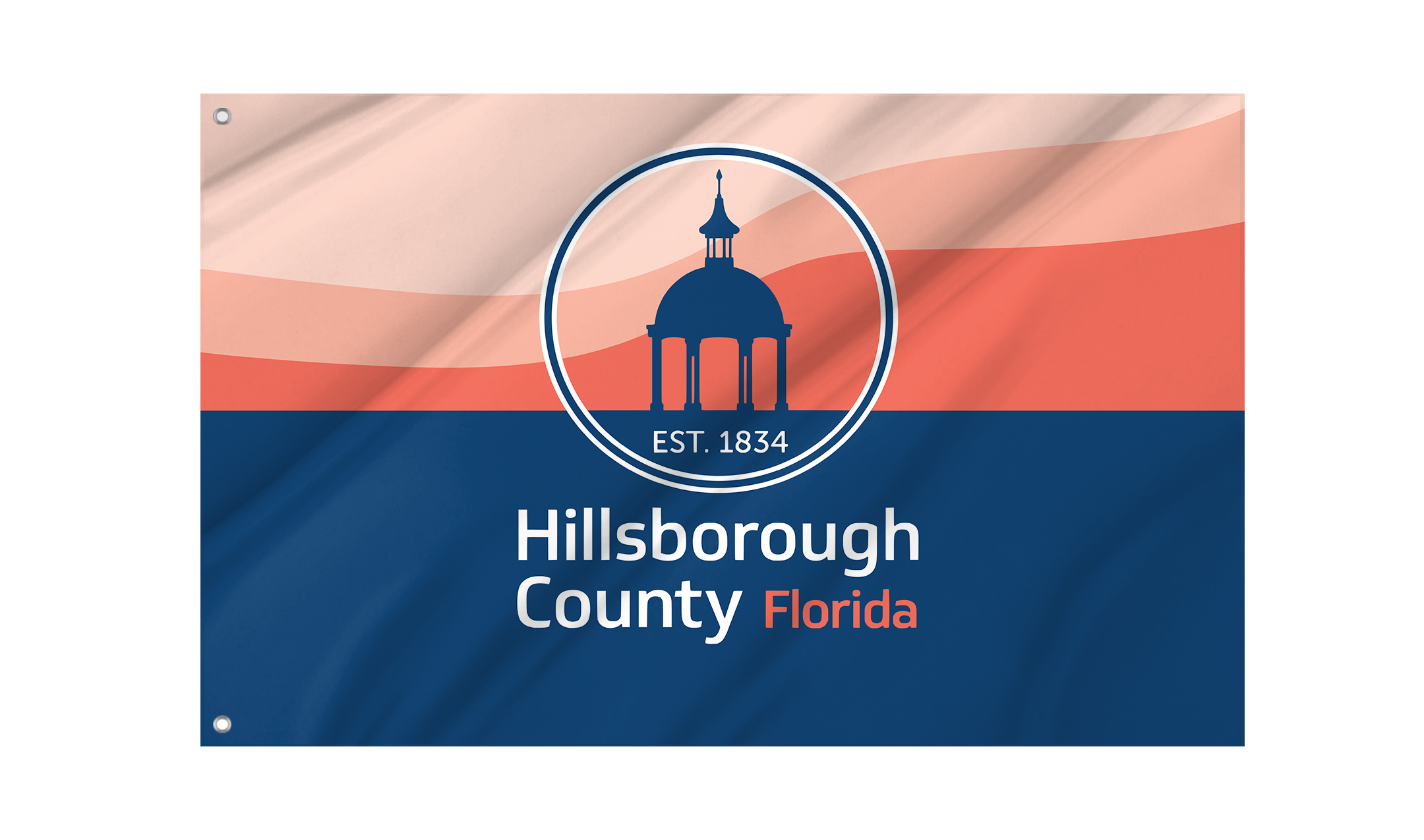 Hillsborough County Flag for Indoor & Outdoor Use