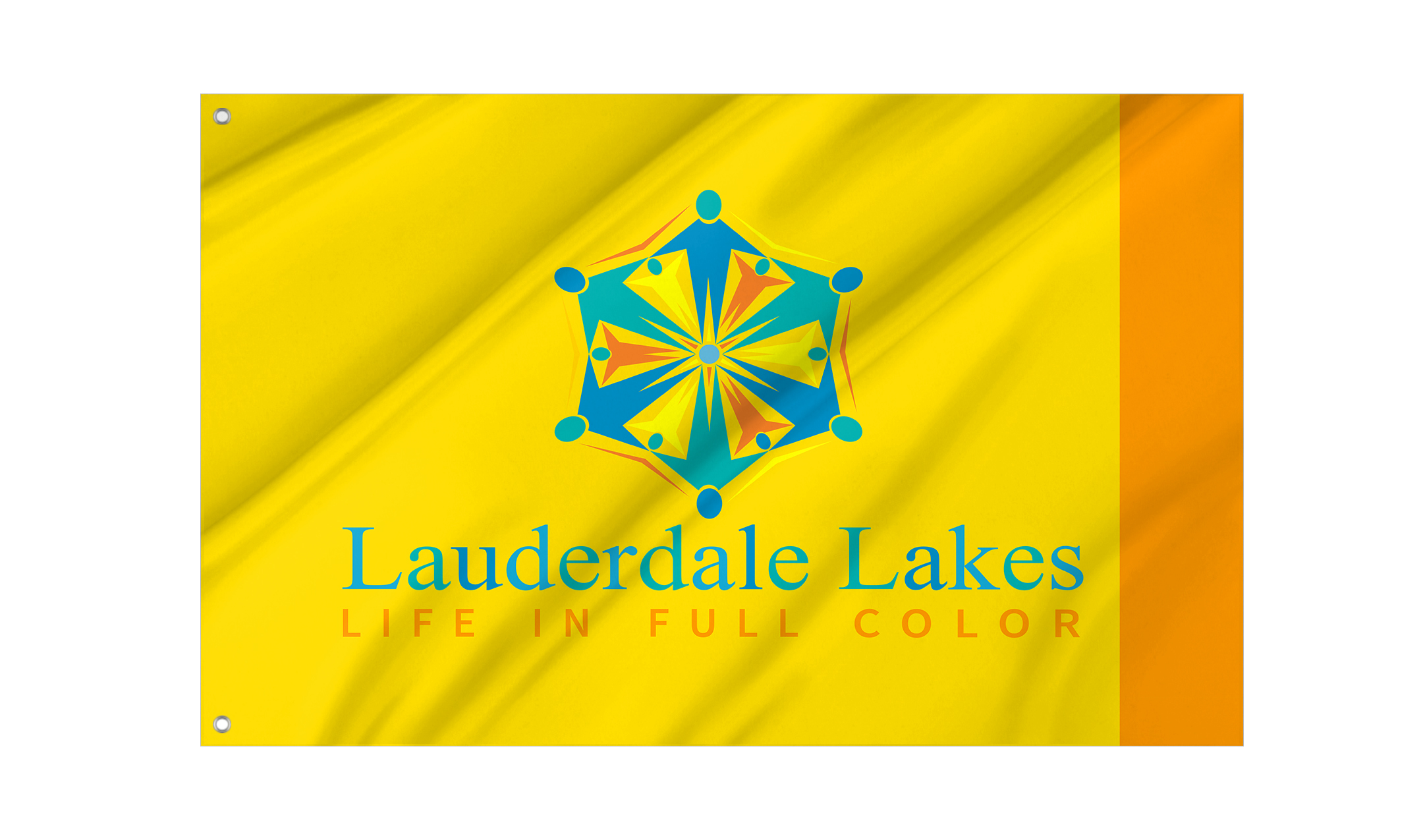 Lauderdale Lakes Flag for Indoor & Outdoor Use