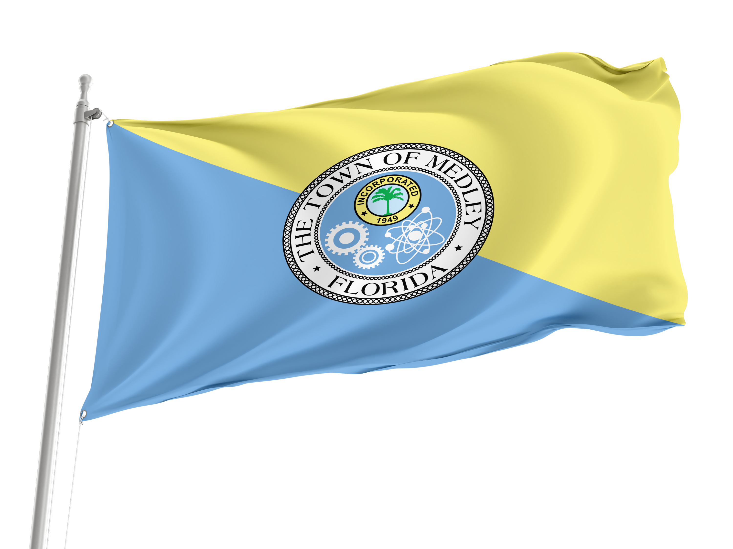 Medley Town Flag for Indoor & Outdoor Use