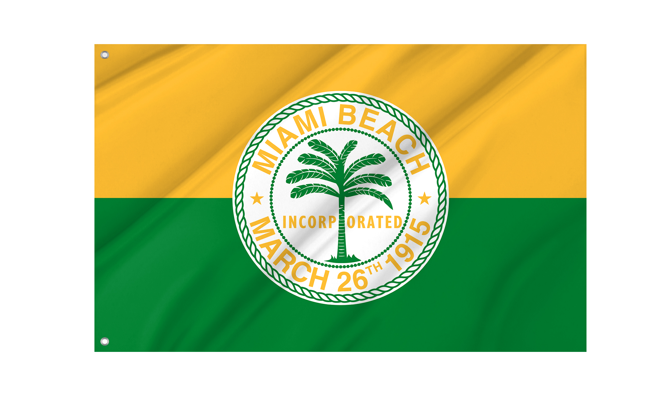 Miami Beach Flag for Indoor & Outdoor Use
