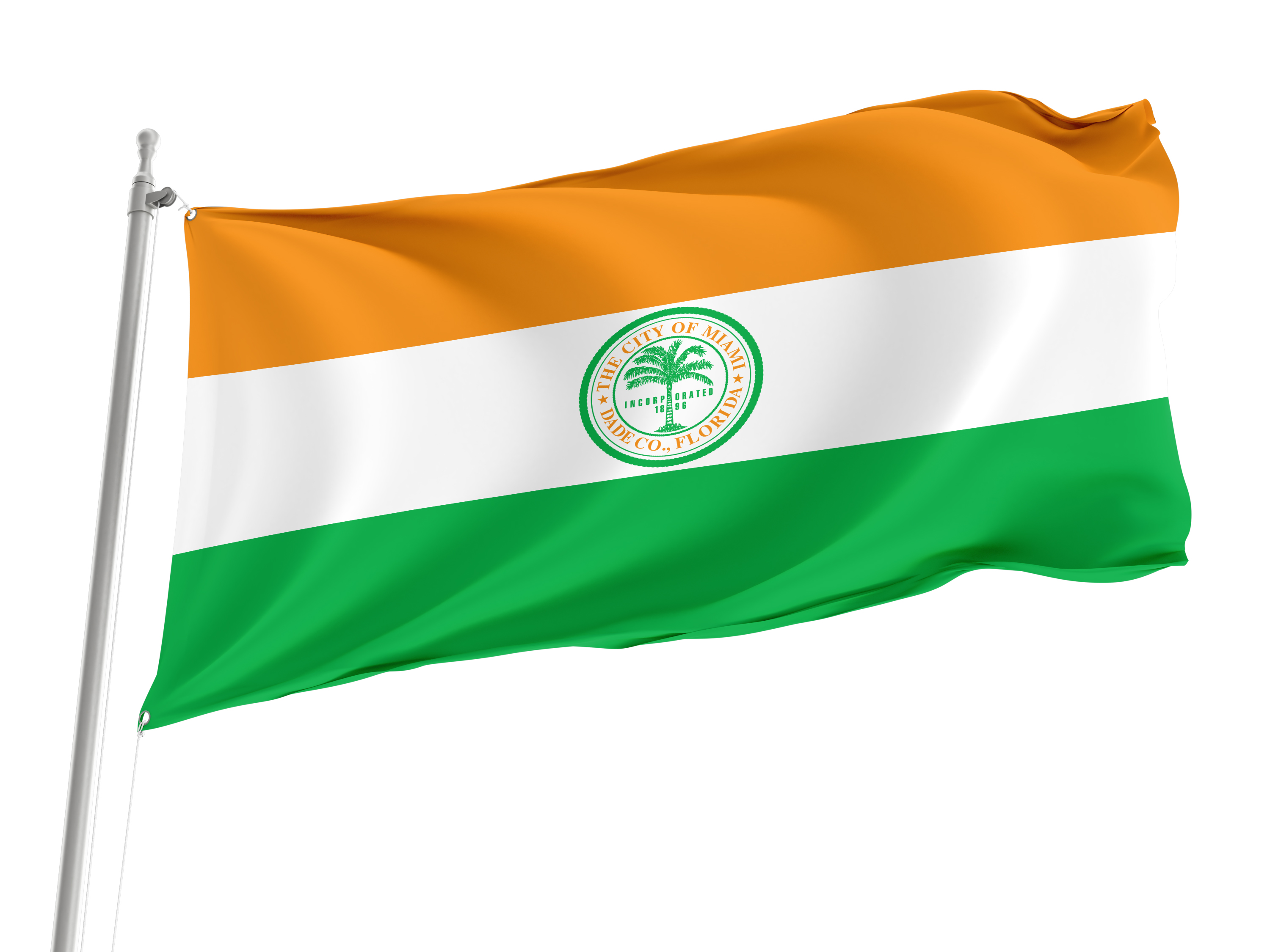 Miami, Florida Flag for Indoor & Outdoor Use