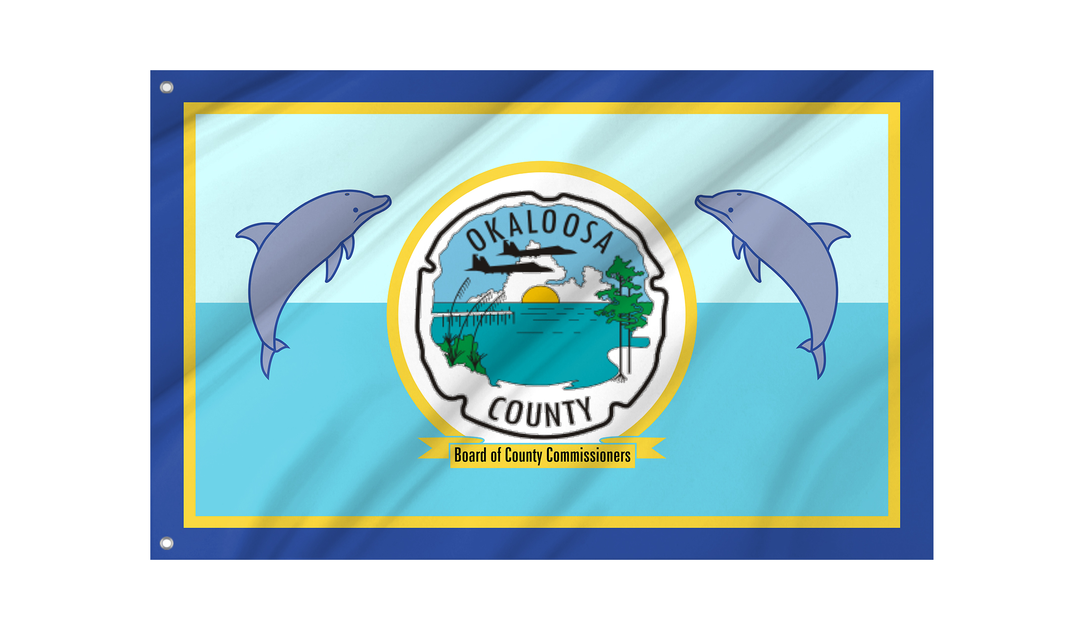 Okaloosa County Flag for Indoor & Outdoor Use