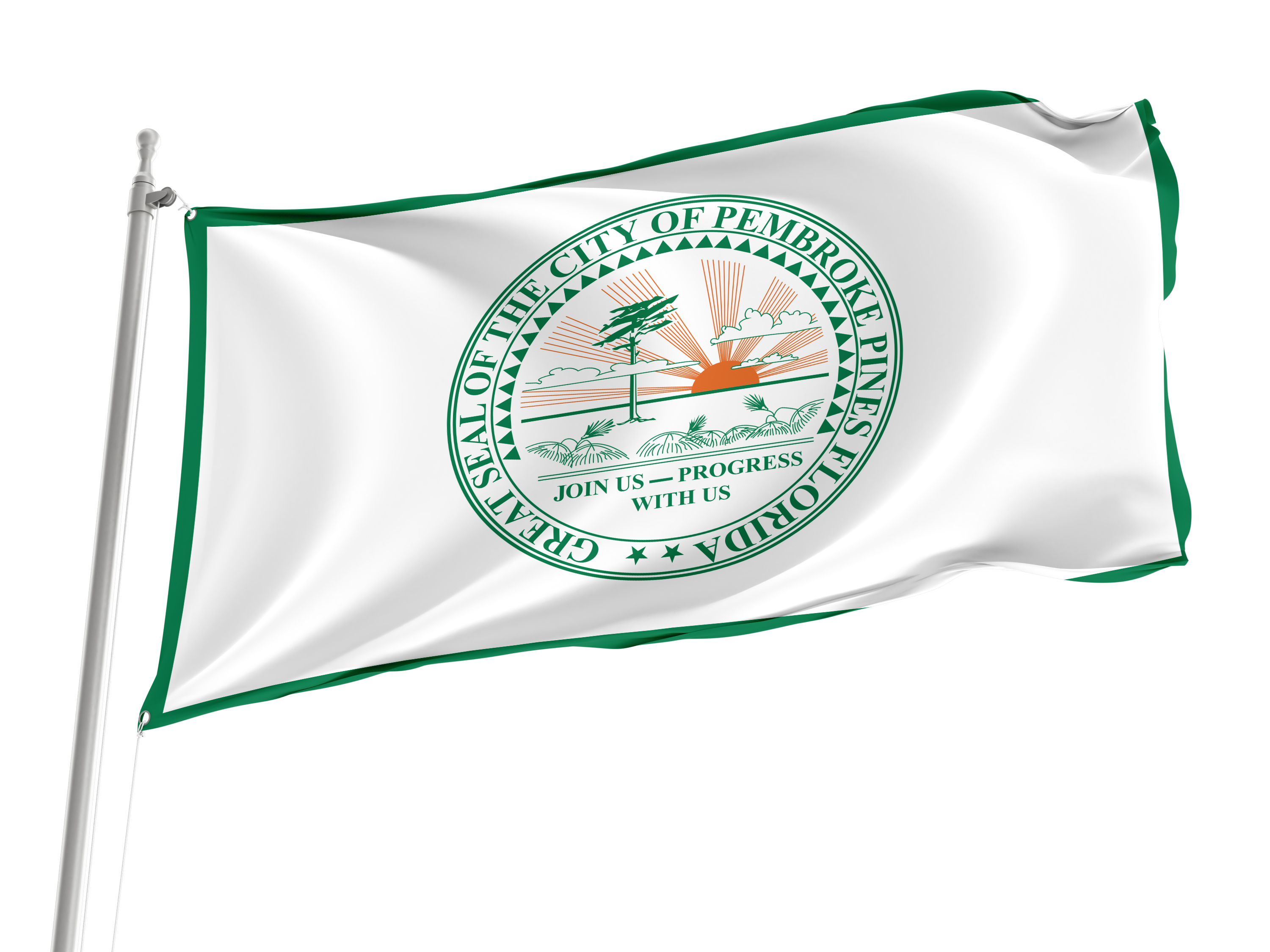 Pembroke Pines Flag for Indoor & Outdoor Use