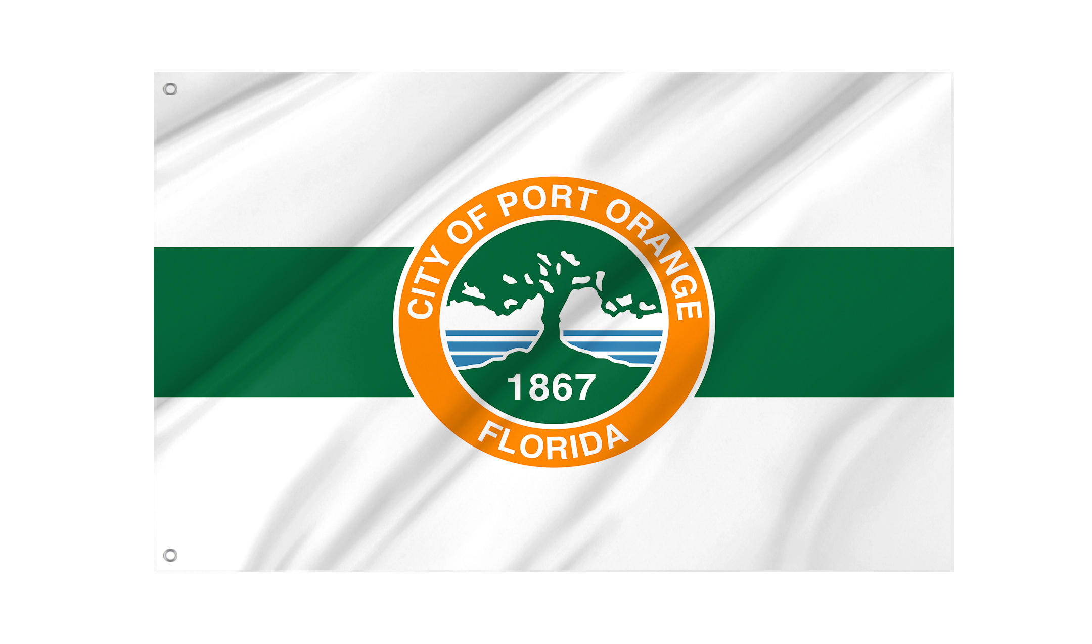 Port Orange City Flag for Indoor & Outdoor Use