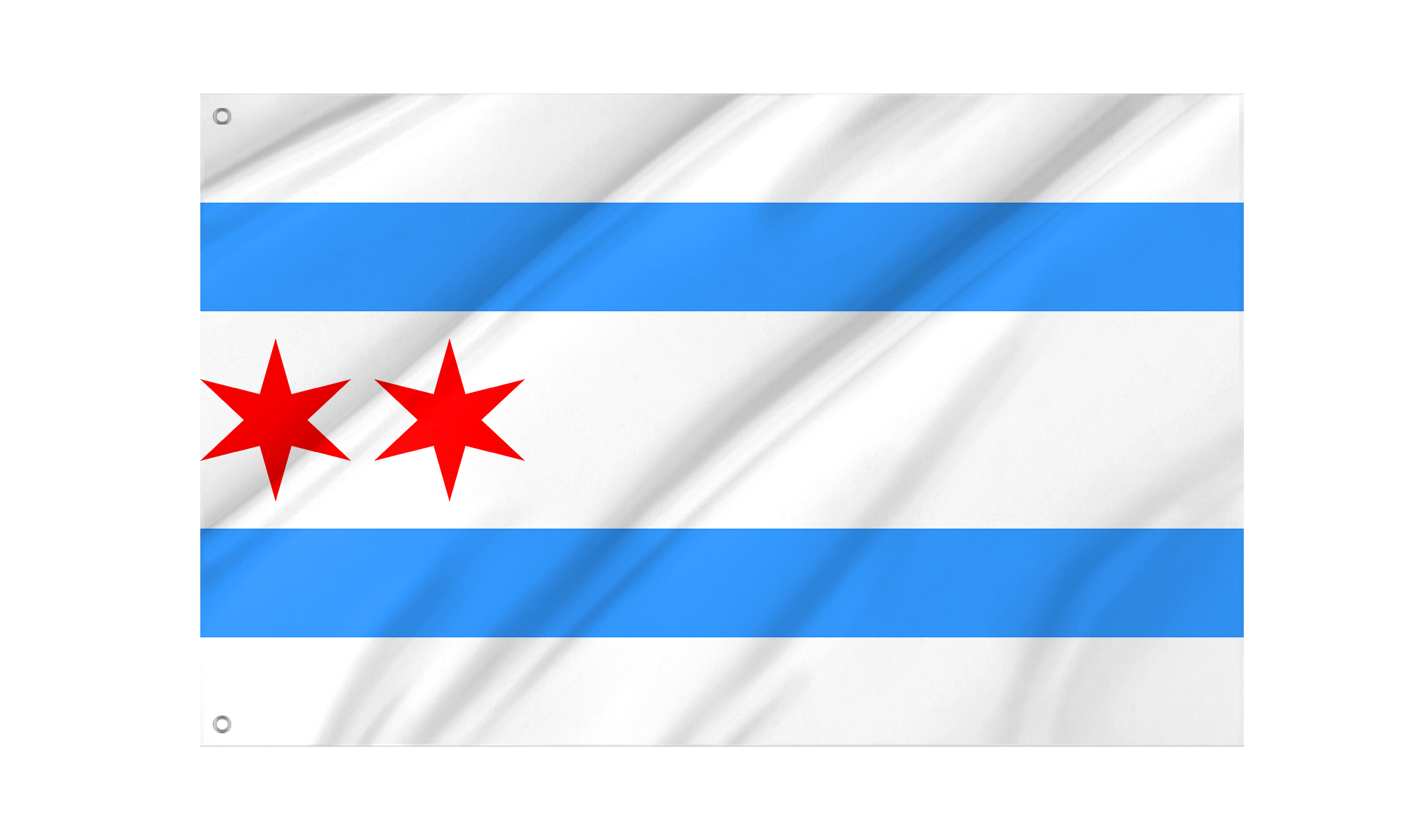 Chicago, Illinois 1917 Flag for Indoor & Outdoor Use