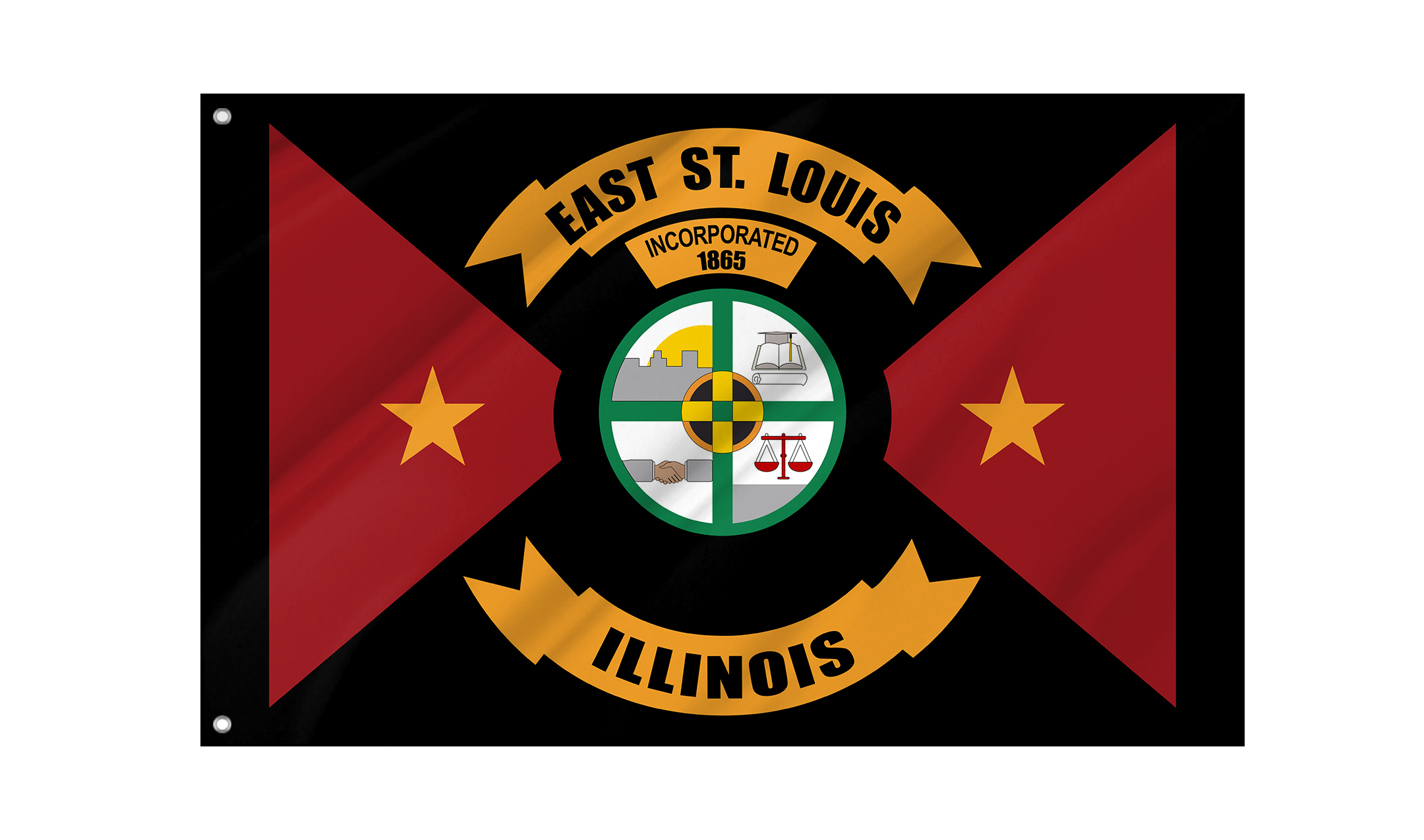 East St. Louis Flag for Indoor & Outdoor Use