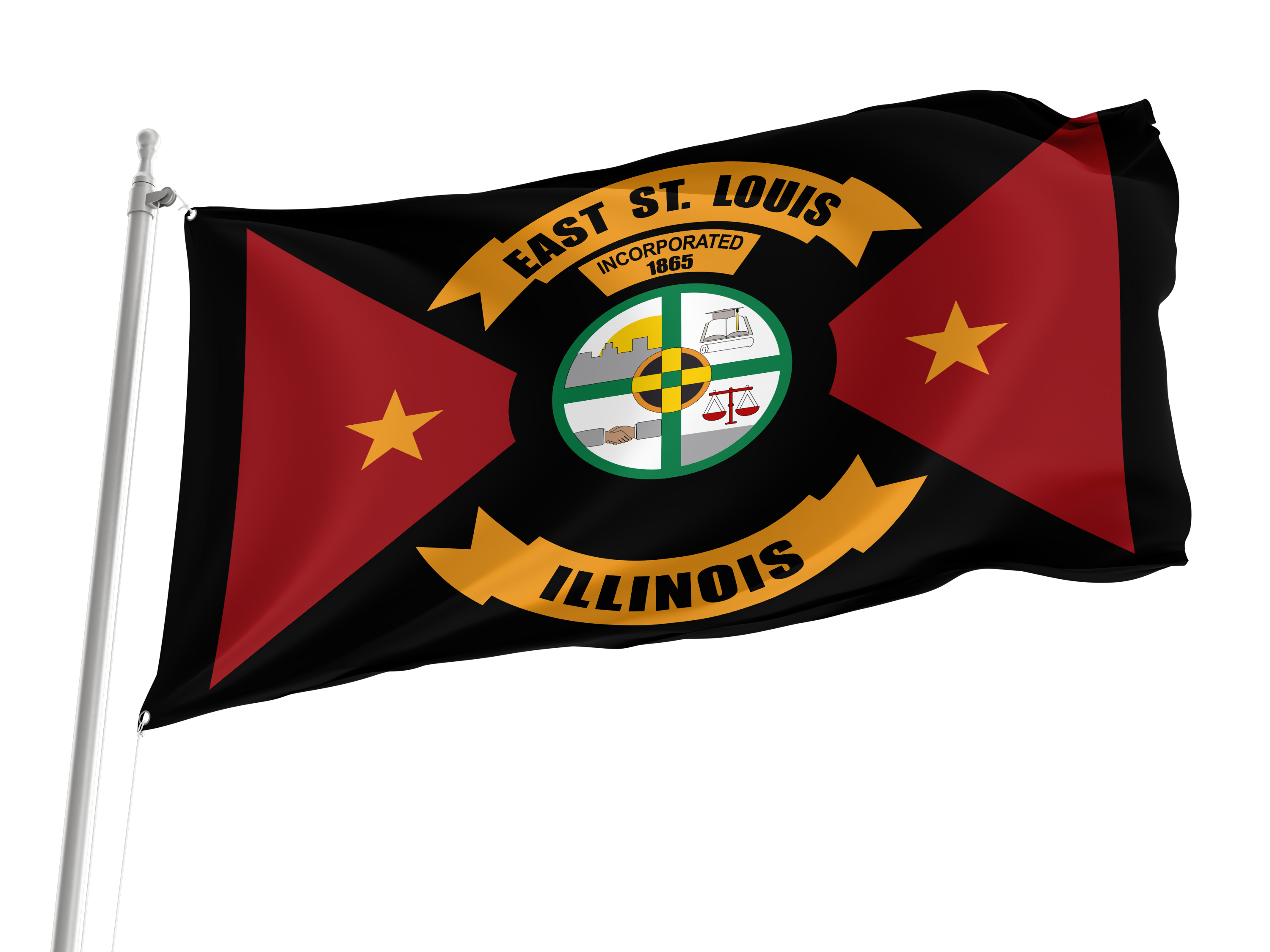 East St. Louis Flag for Indoor & Outdoor Use