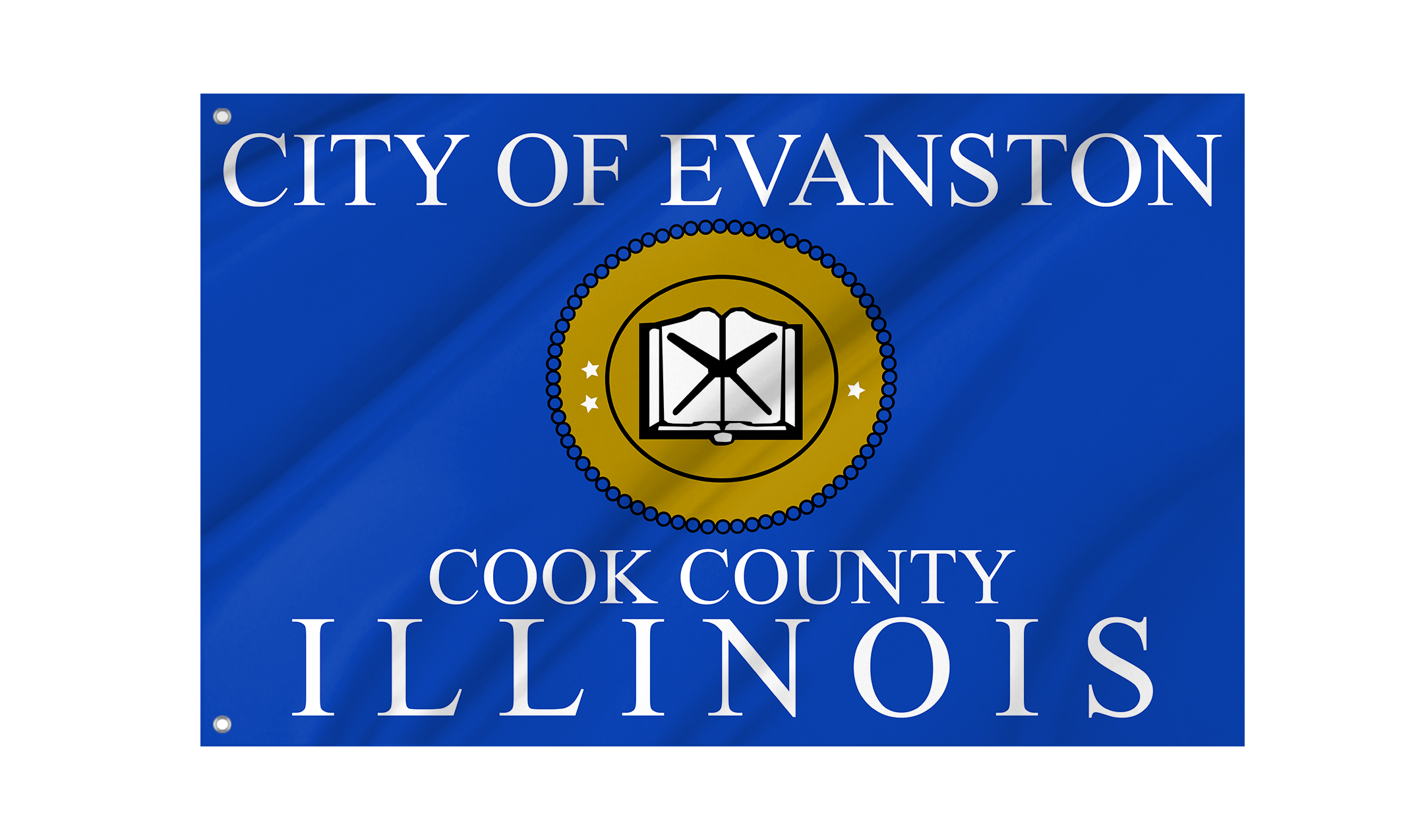 Evanston City, Illinois Flag for Indoor & Outdoor Use