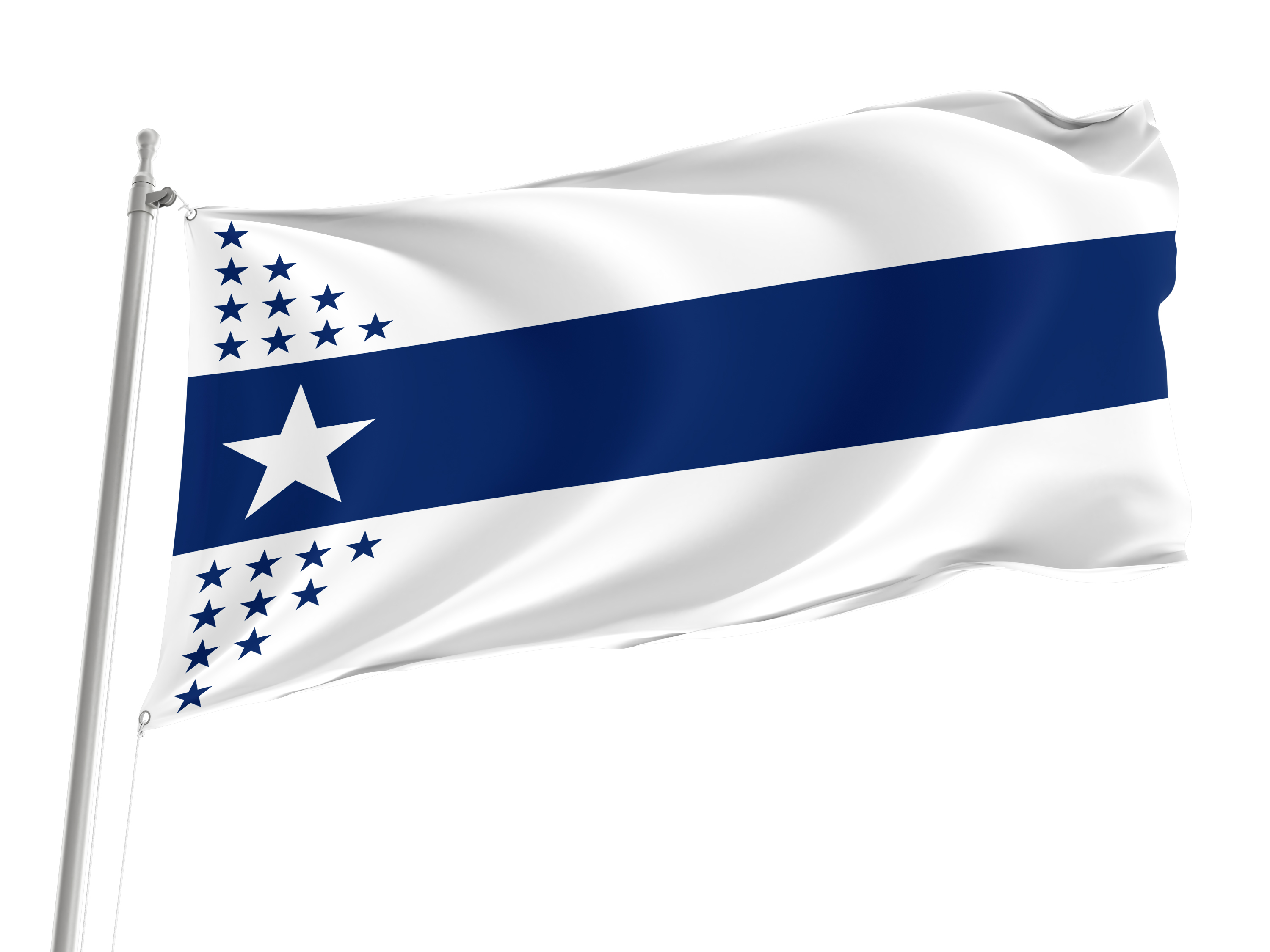 Illinois Centennial Flag for Indoor & Outdoor Use