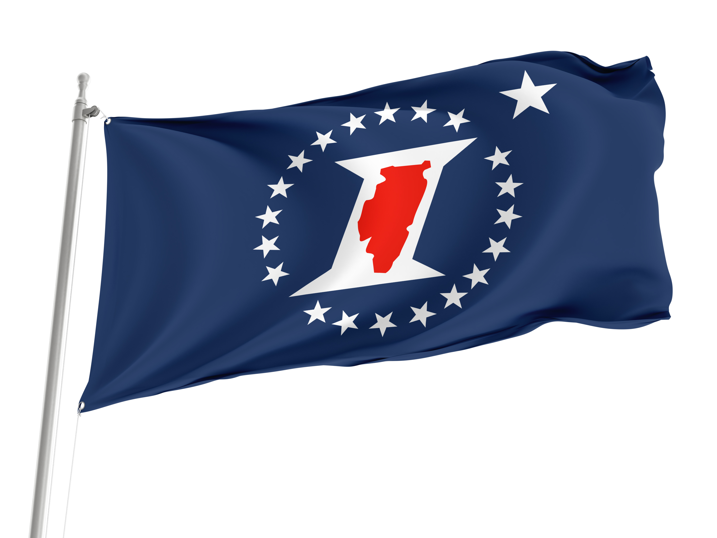 Illinois Sesquicentennial Flag for Indoor & Outdoor Use