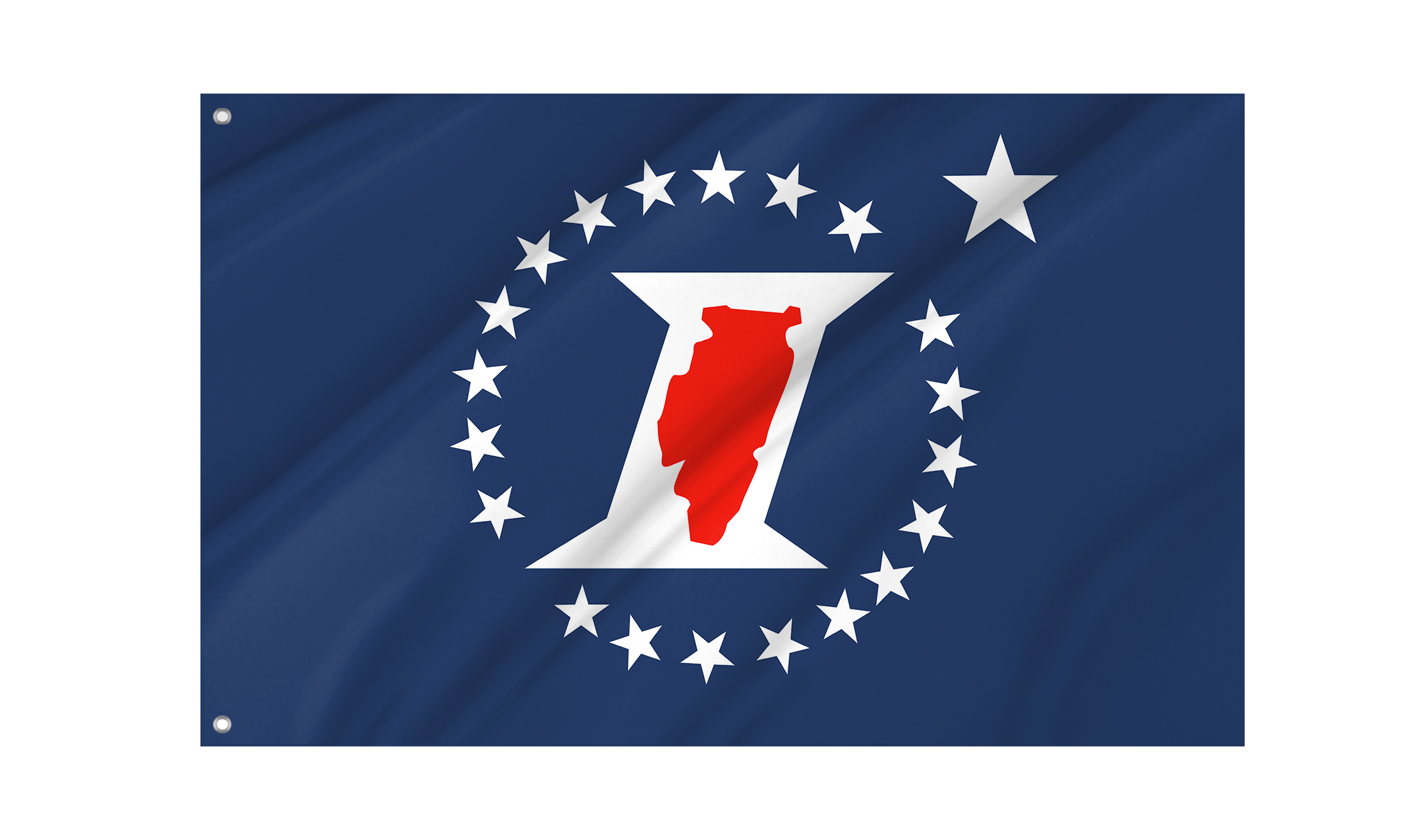 Illinois Sesquicentennial Flag for Indoor & Outdoor Use