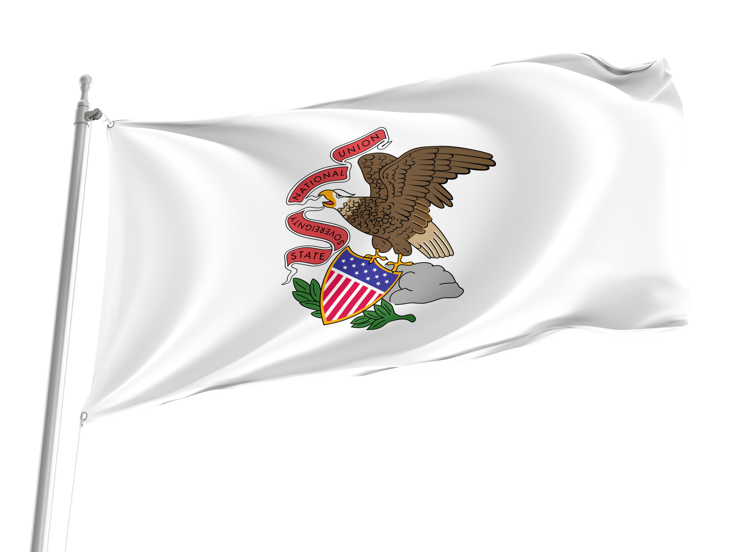 Illinois 1915-1969 Flag for Indoor & Outdoor Use
