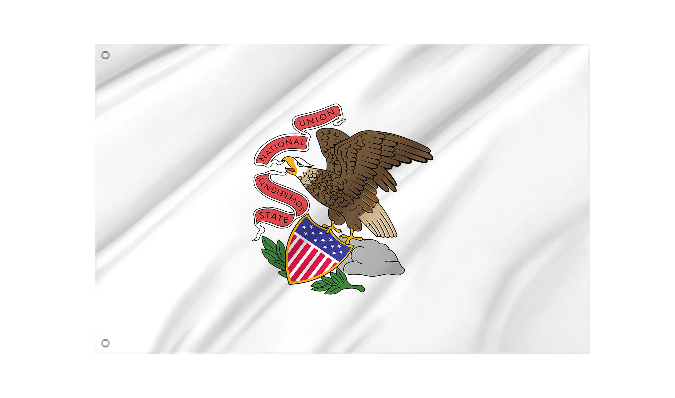 Illinois 1915-1969 Flag for Indoor & Outdoor Use